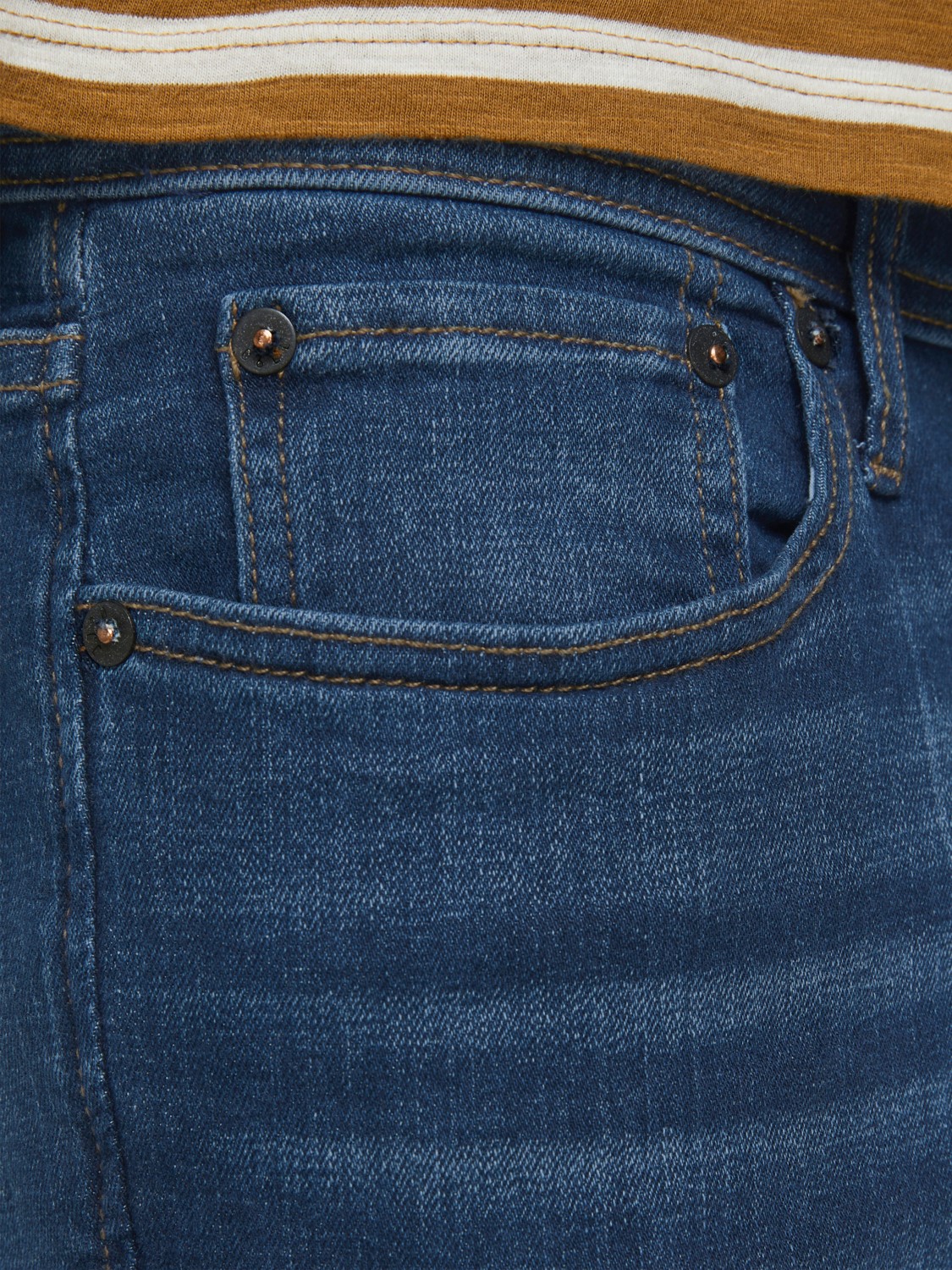 JACK & JONES Tim Original regular fit, heren jeans, denimblauw