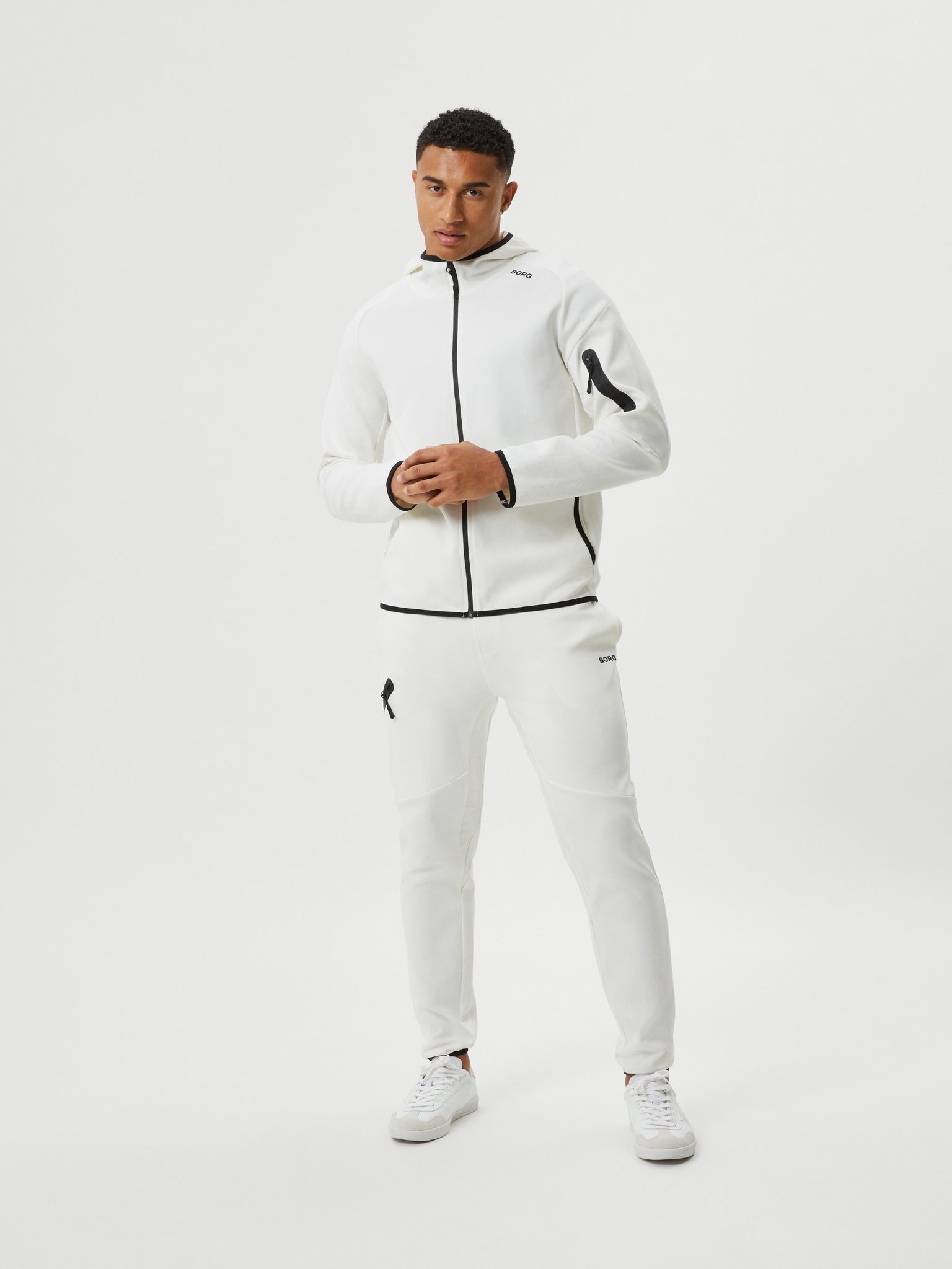 Bjorn Borg tech sweat hoodie, off white