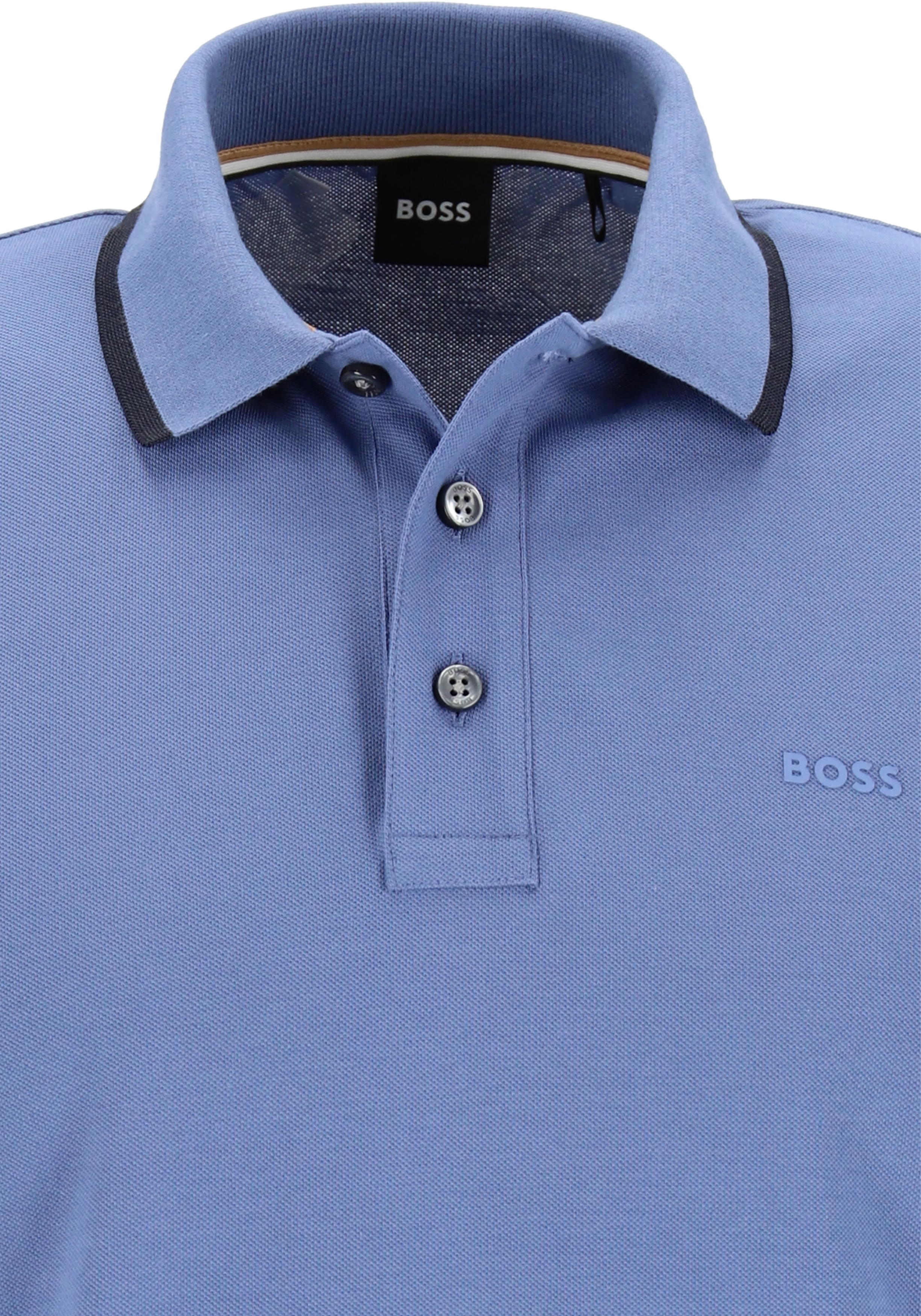 BOSS Parlay regular fit polo, pique, blauw