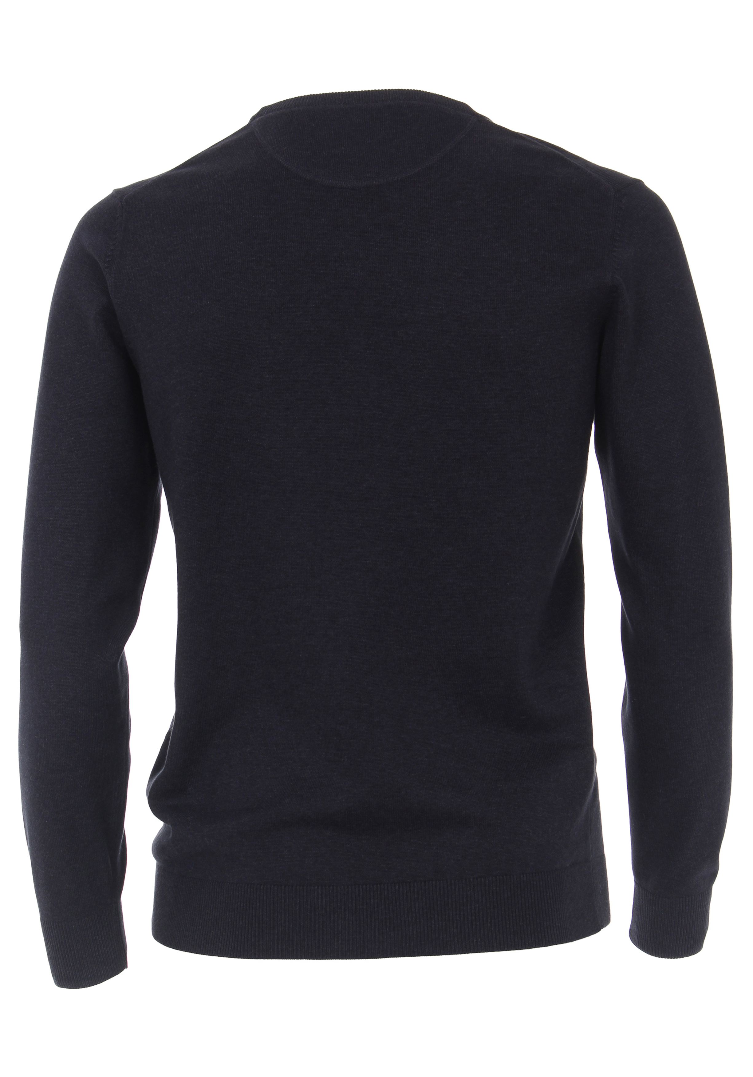 CASA MODA heren trui katoen, O-hals, donkerblauw