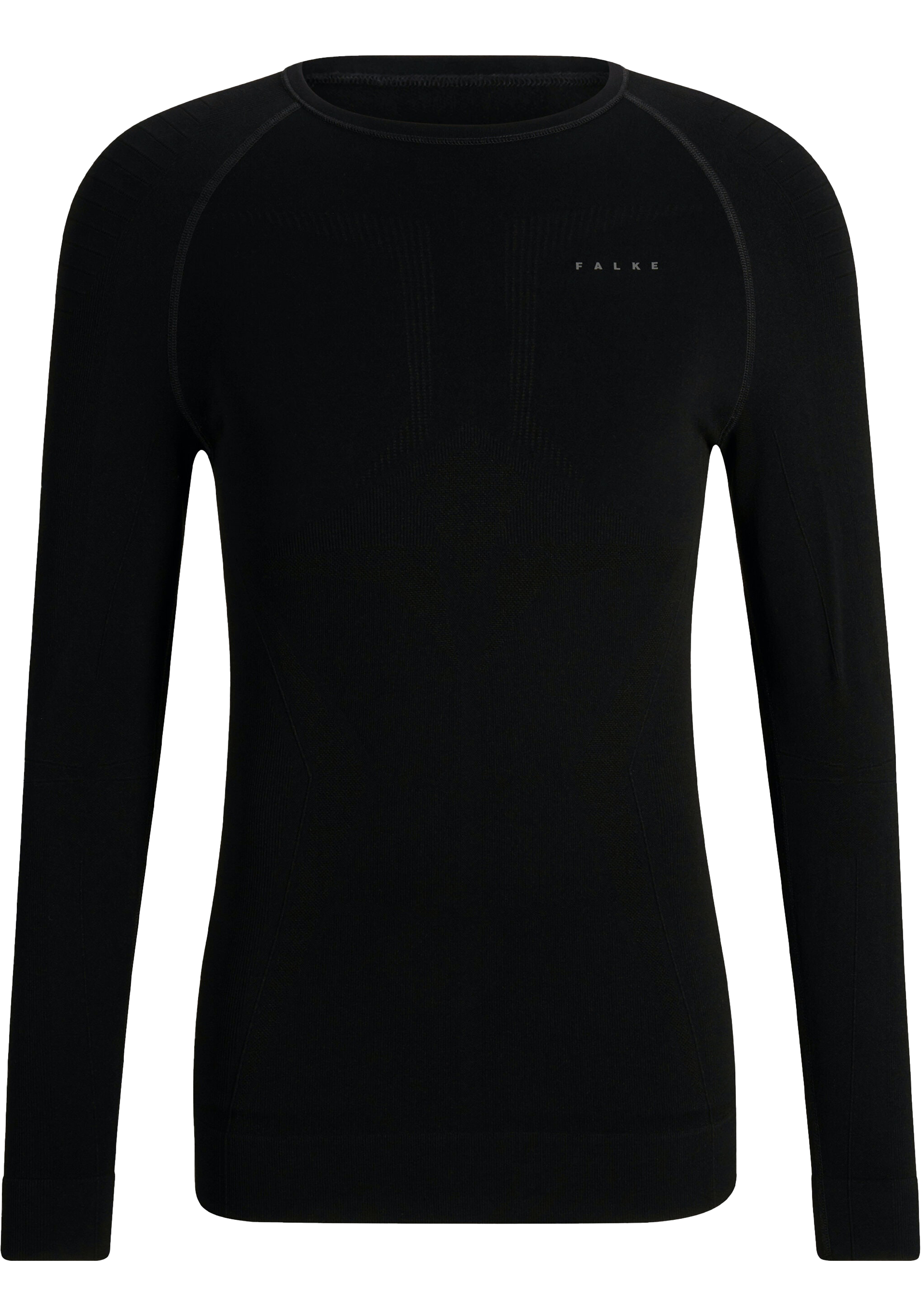 FALKE heren lange mouw shirt Maximum Warm, thermoshirt, zwart (black)