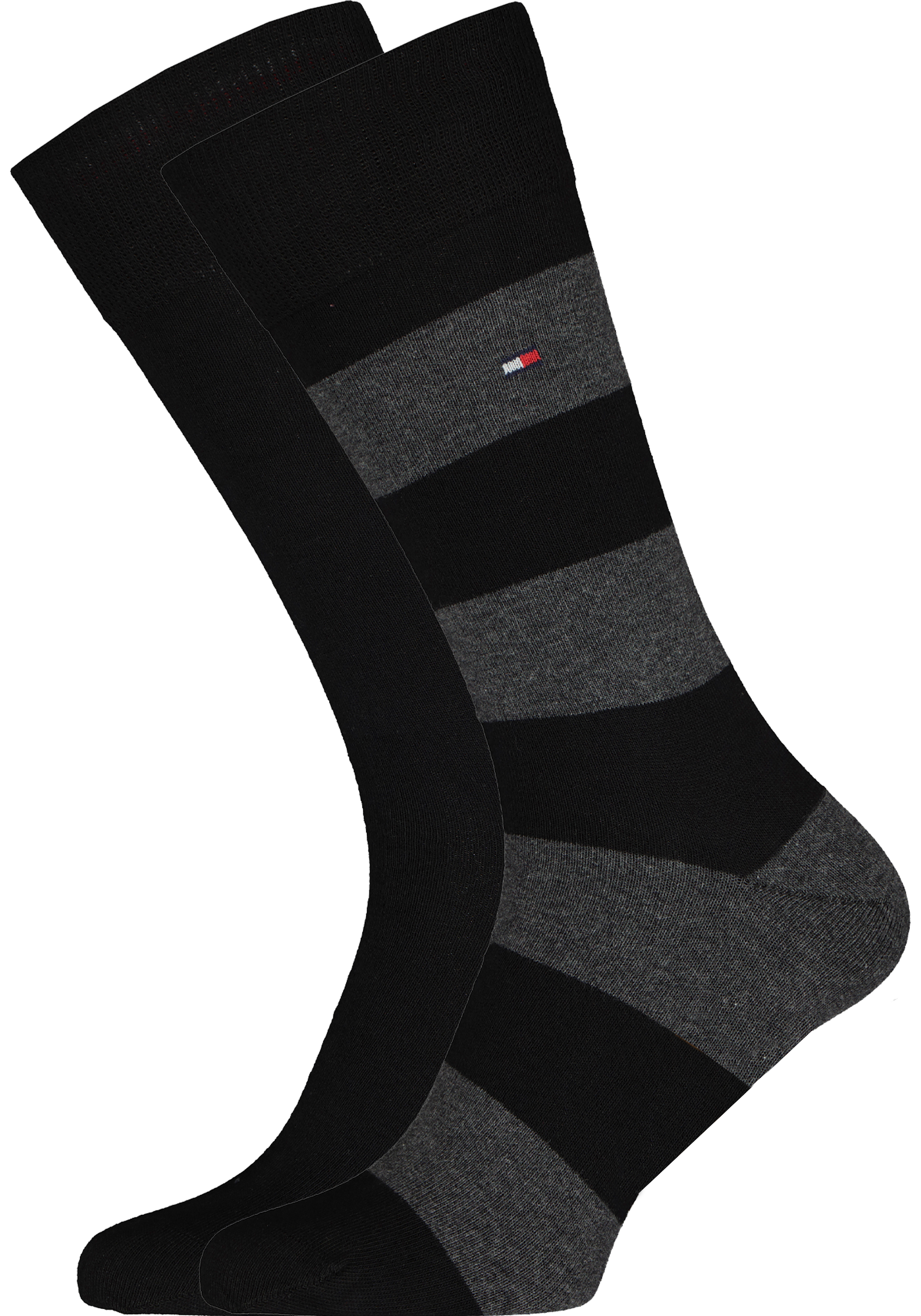 Cadeaubox Tommy Shades of grey Box; 8 paar Tommy Hilfiger sokken grijs