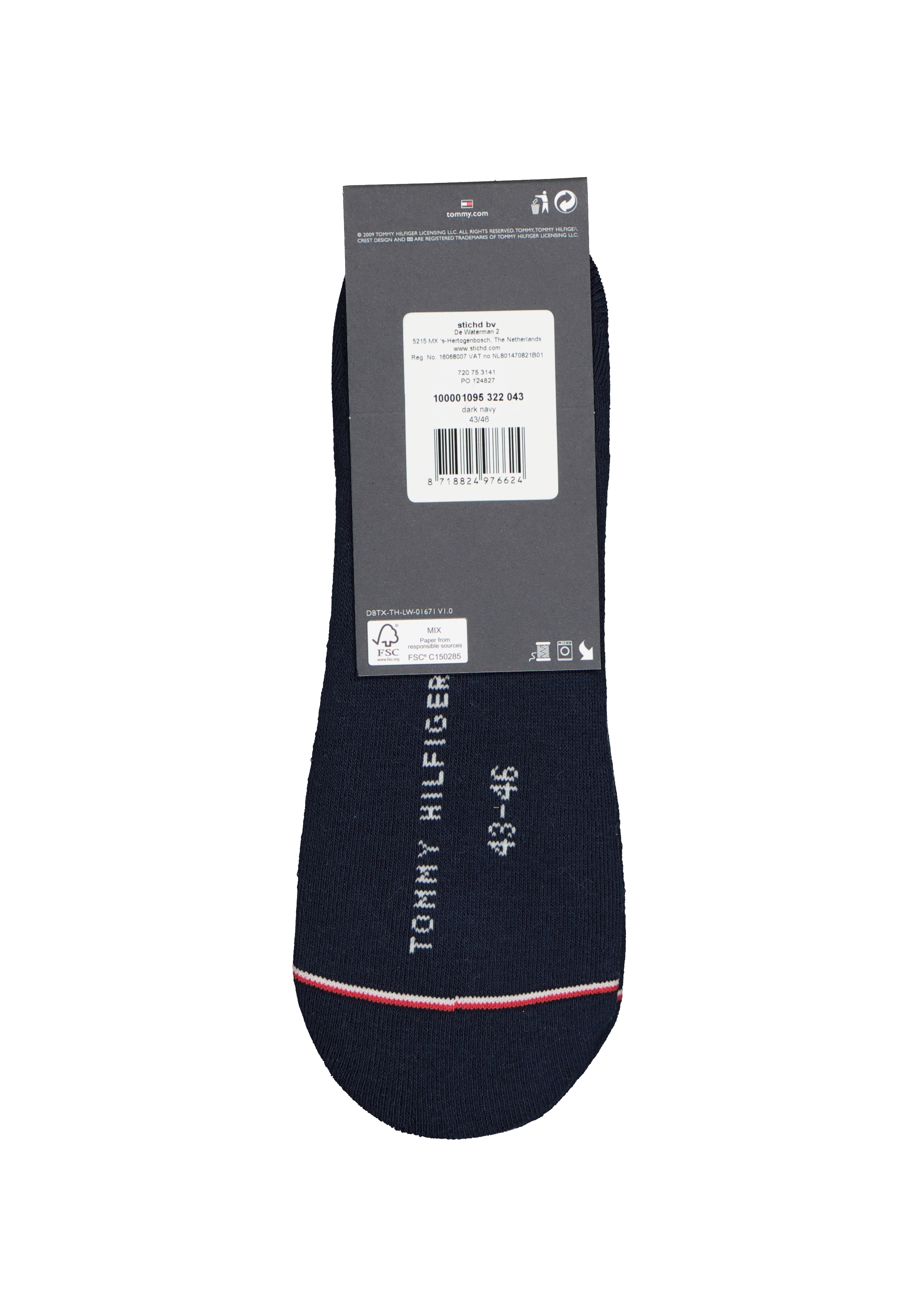 Tommy Hilfiger Iconic Sports Socks (2-pack), heren sneakersokken katoen, onzichtbaar, donkerblauw