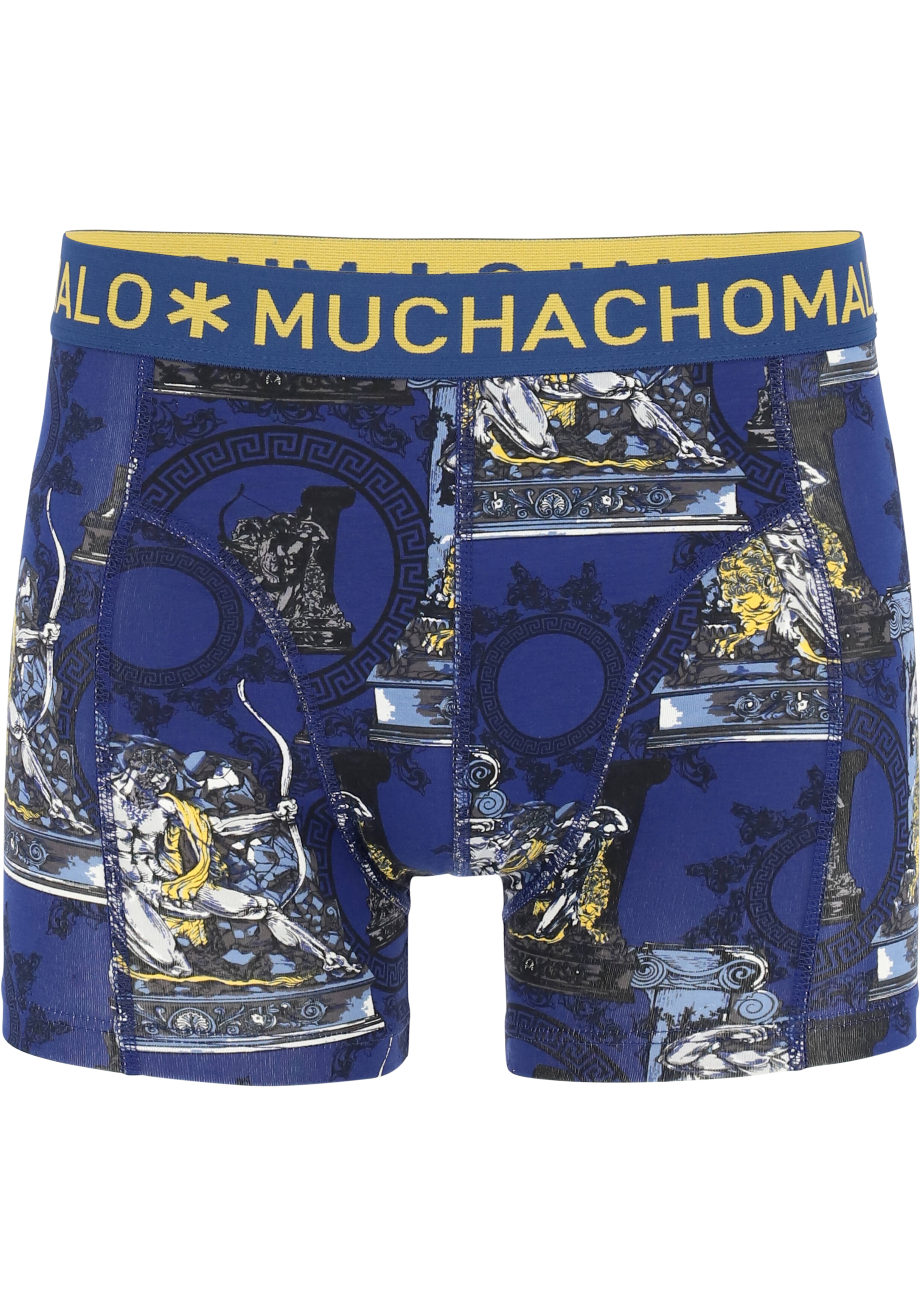 Muchachomalo heren boxershorts (3-pack), shorts Hercules Baywatch, print, blauw