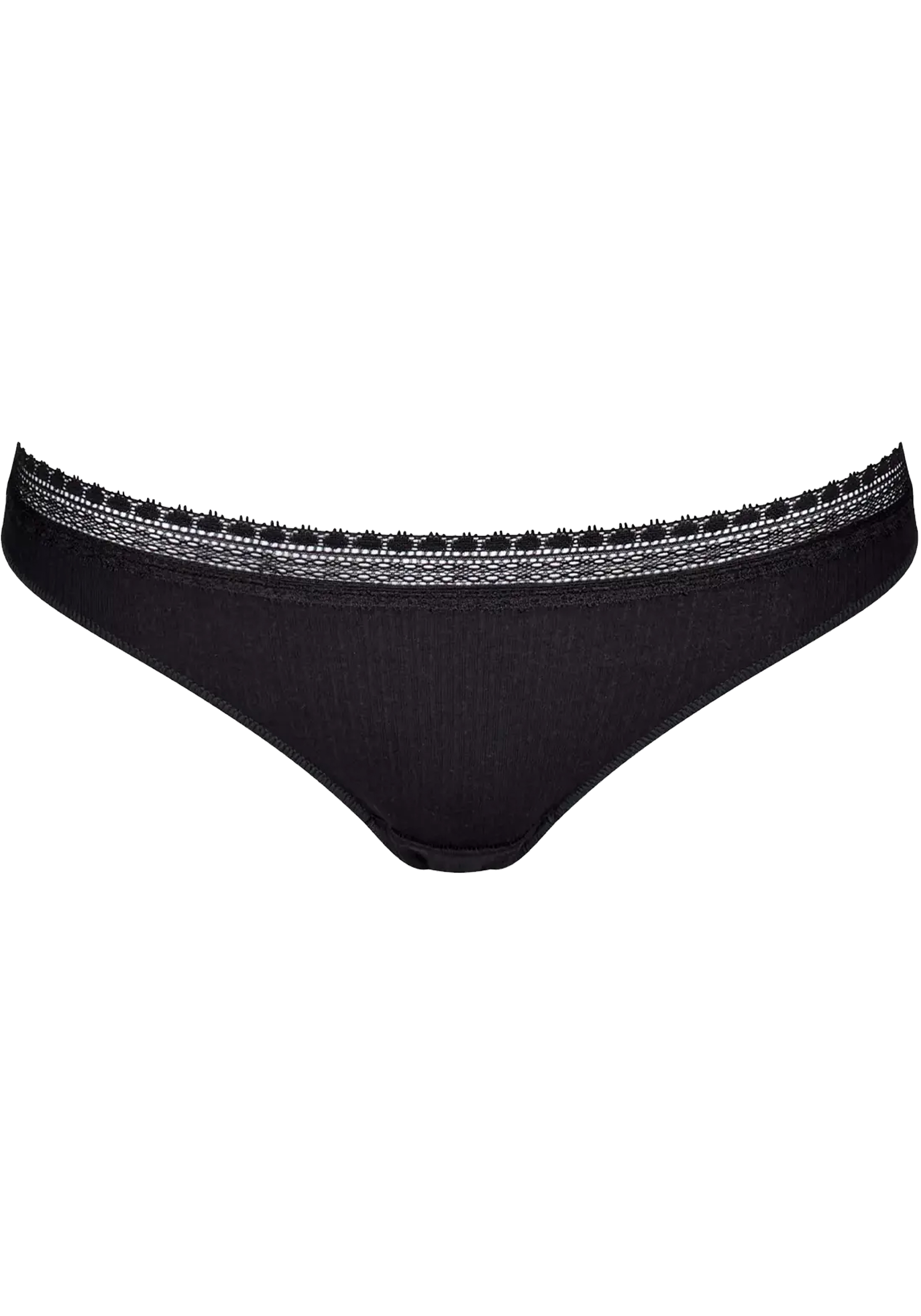 Sloggi Women GO Ribbed R Brazil (2-pack), dames slip, zwart