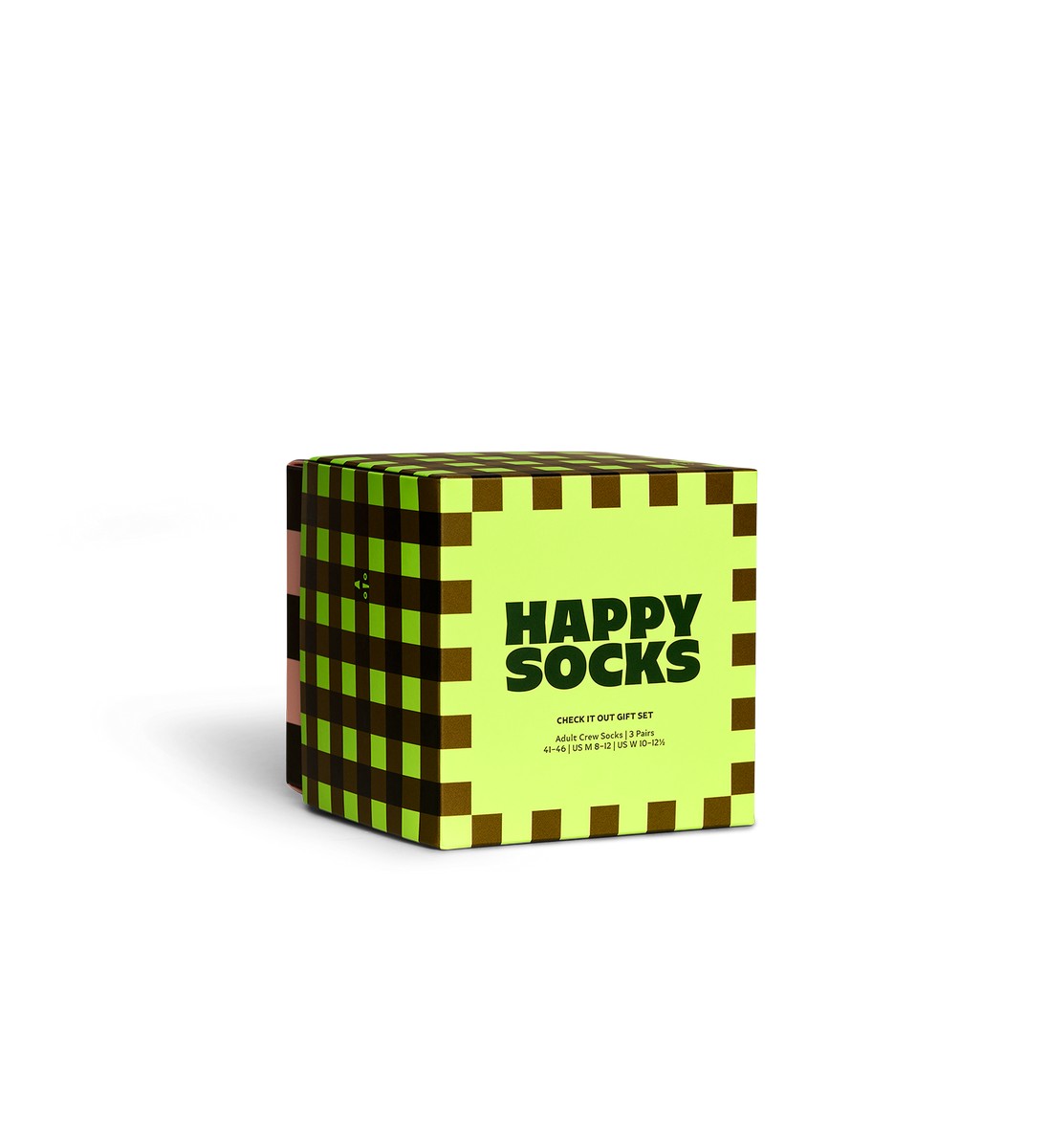 Happy Socks Check It Out Socks Gift Set (3-pack), unisex sokken in cadeauverpakking