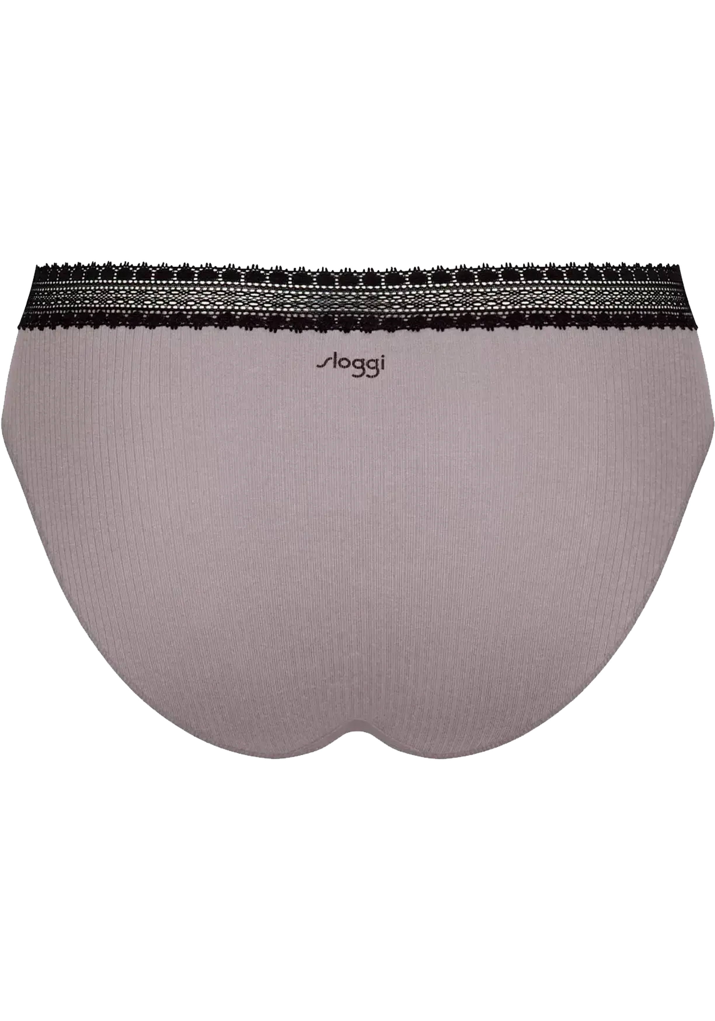Sloggi Women GO Ribbed R Tai (2-pack), dames slip, zwart