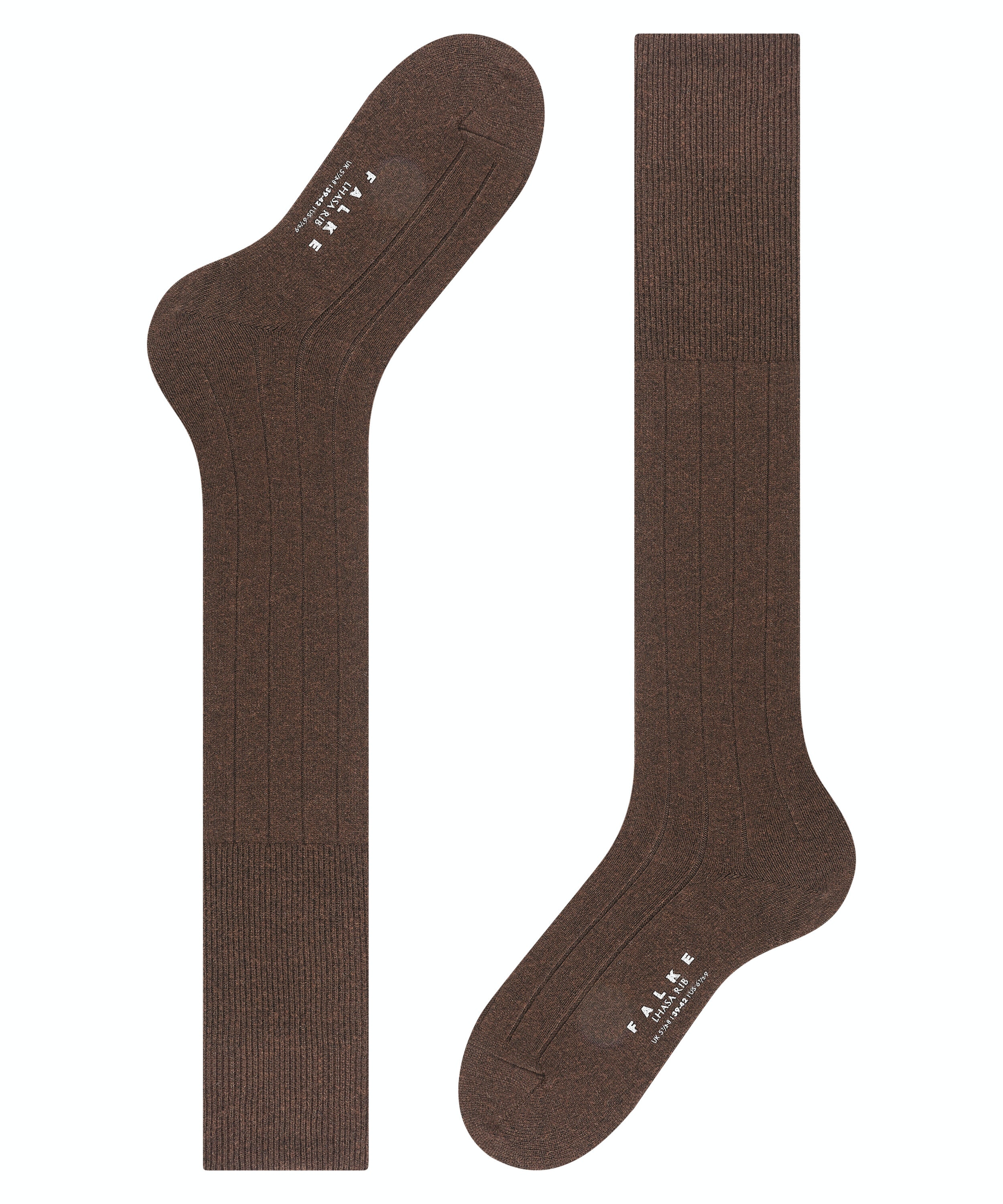 FALKE Lhasa Rib heren kniekousen bruin (brown)