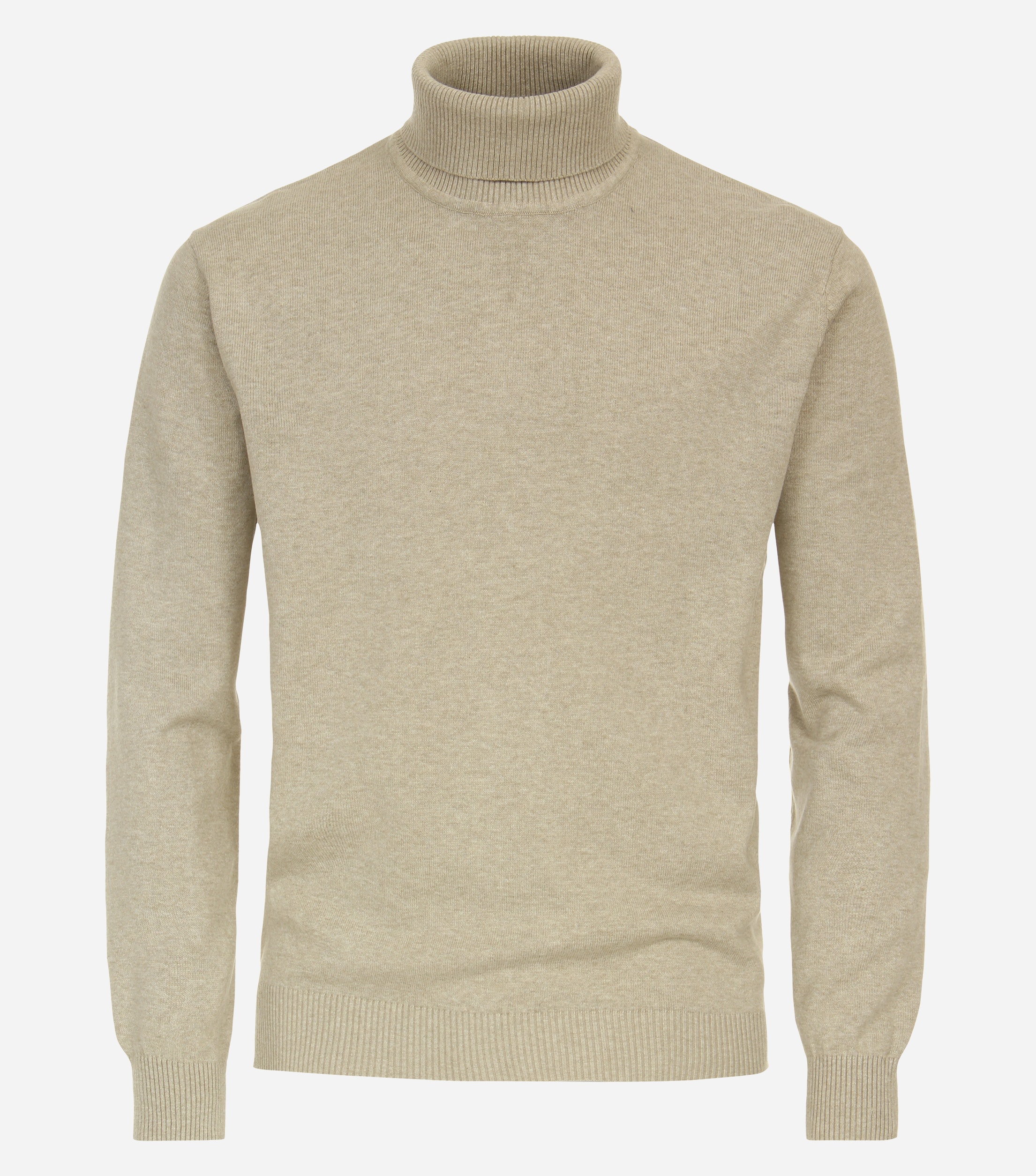 Redmond heren coltrui katoen beige middeldik