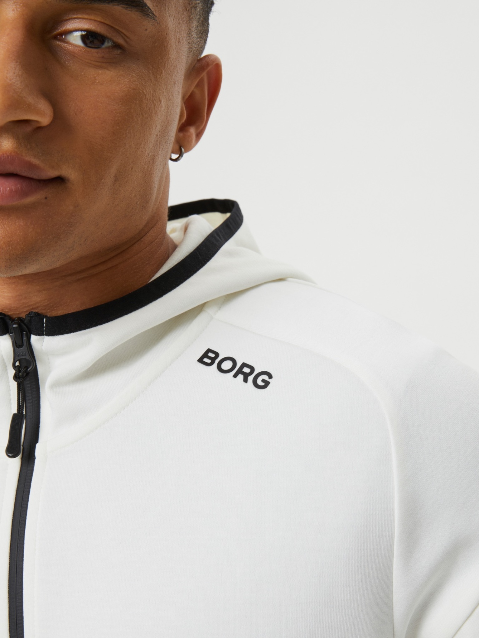Bjorn Borg tech sweat hoodie, off white