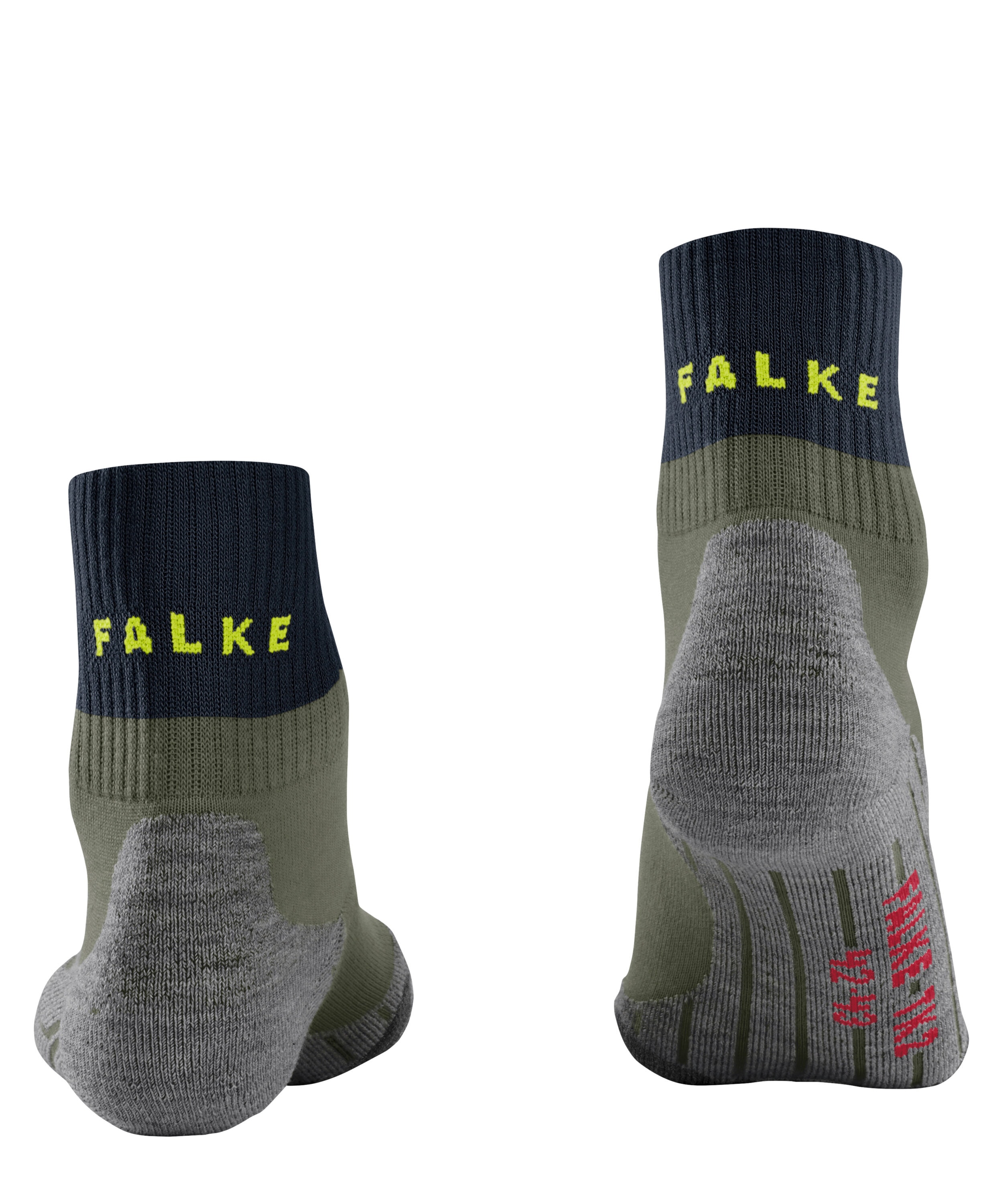 FALKE TK2 Explore Short heren trekking sokken kort, groen (herb)