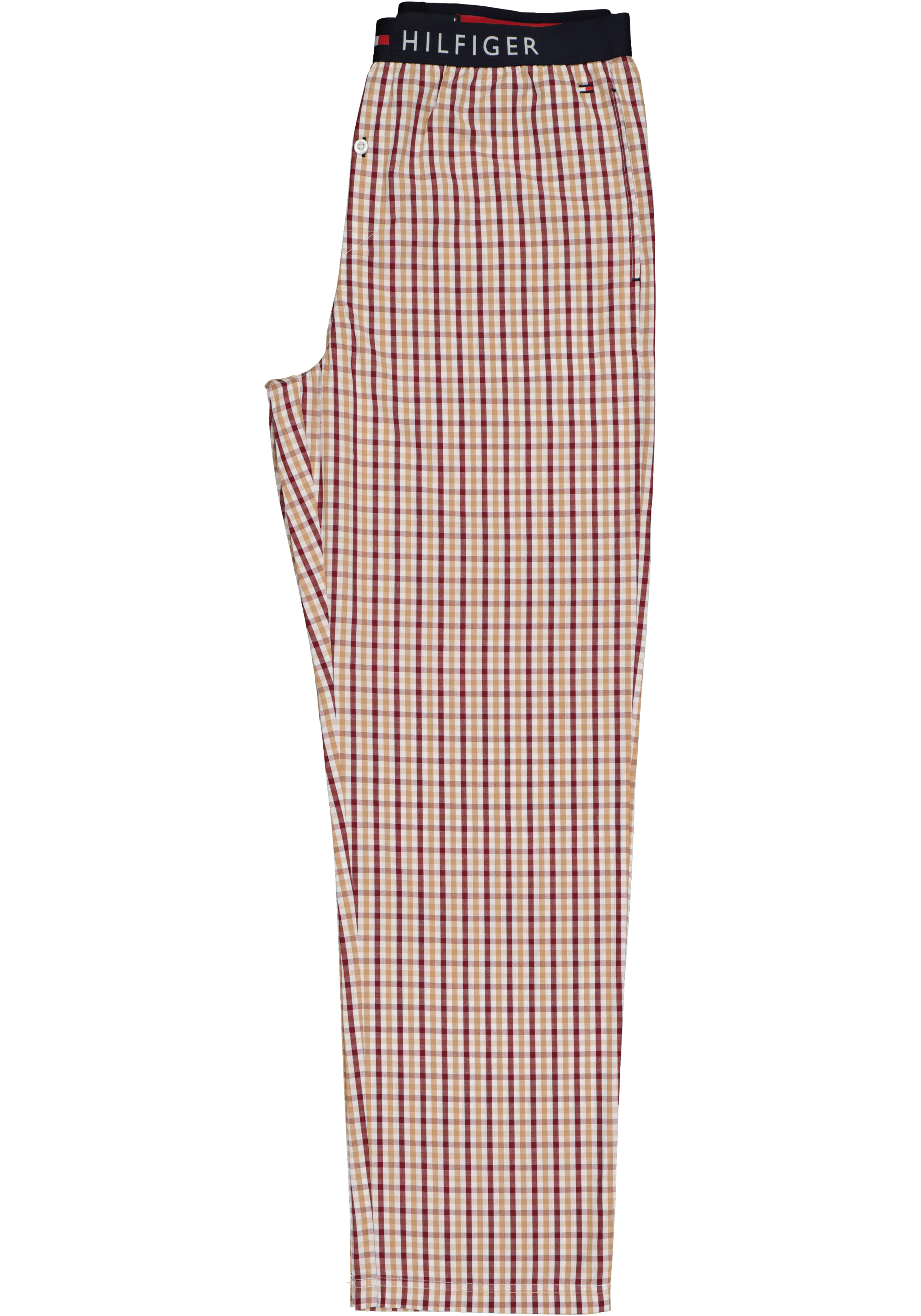 Tommy Hilfiger heren pyjama O-hals, woven set,  blauw