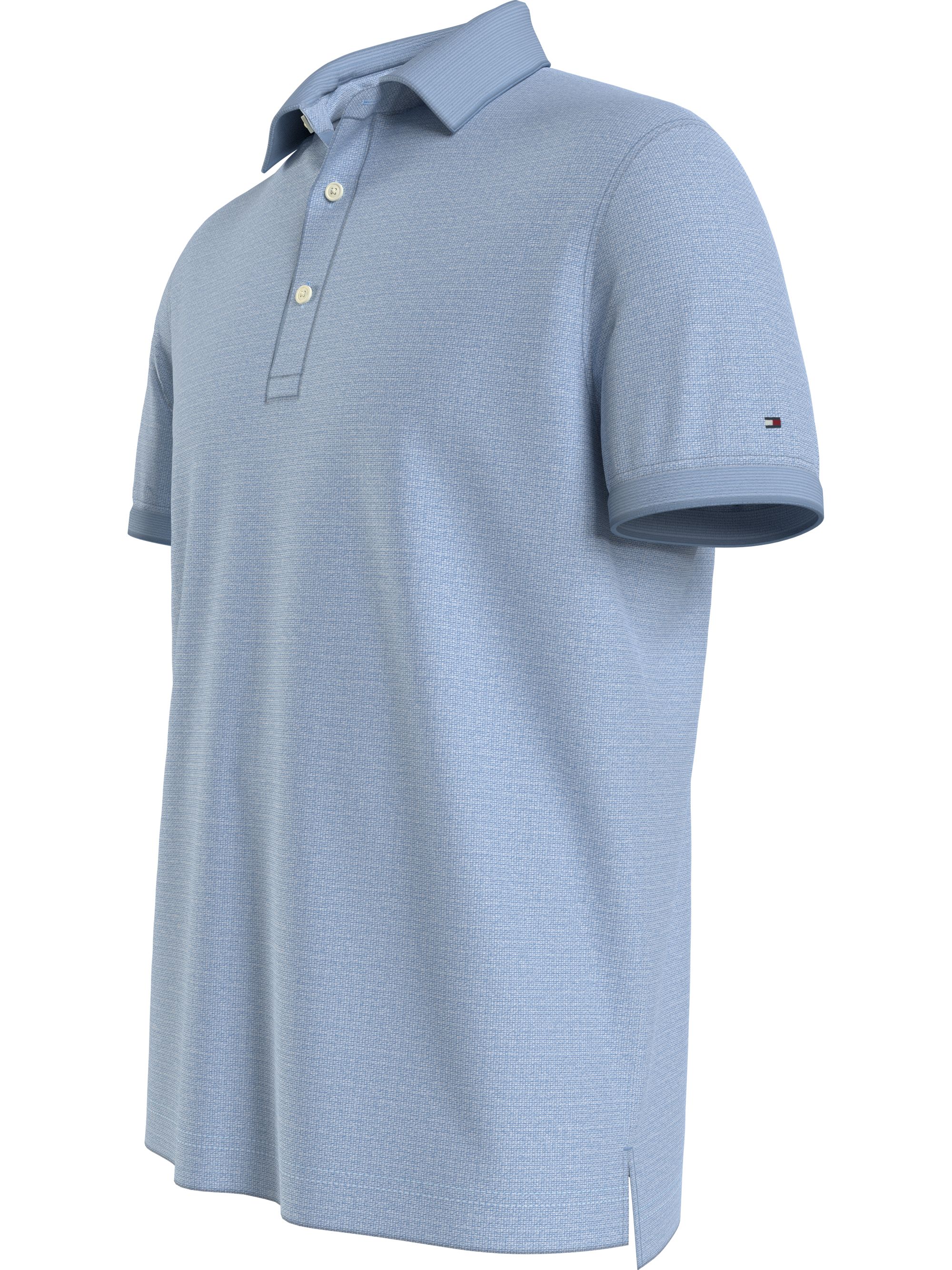 Tommy Hilfiger Dc Oxford Modal Regular Polo, heren poloshirt, blauw