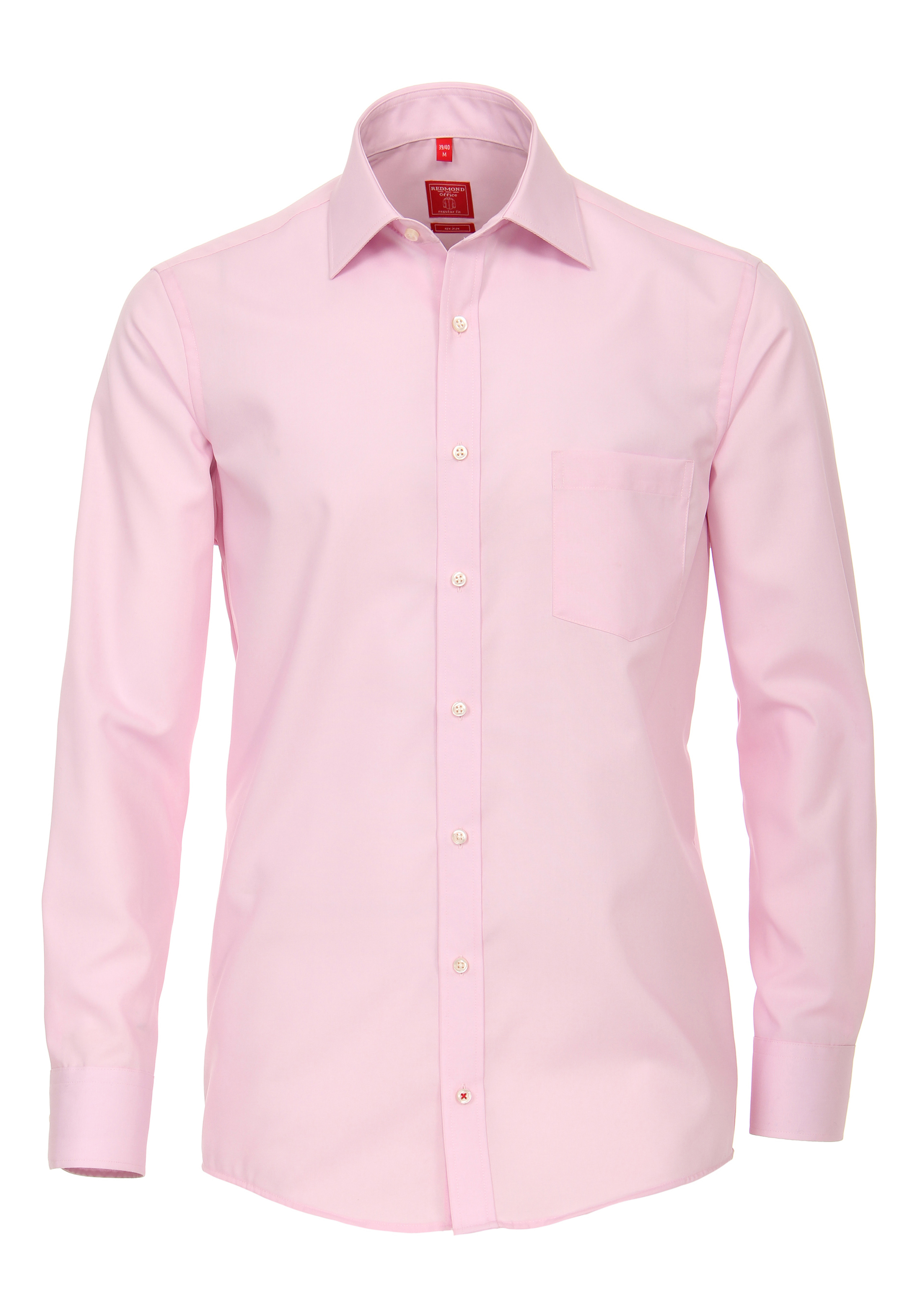 Redmond regular fit overhemd, roze
