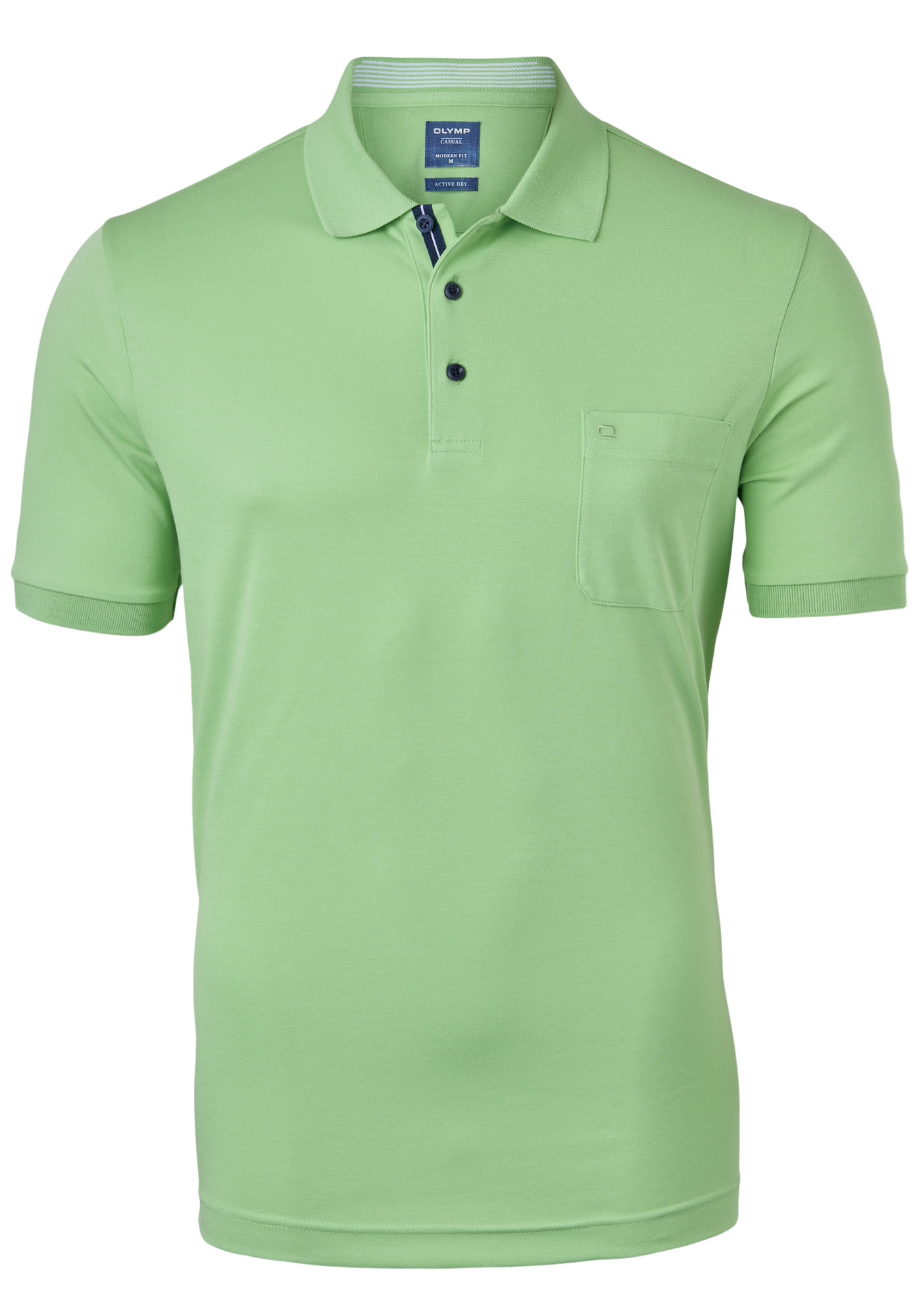 OLYMP modern fit poloshirt, active dry, lichtgroen
