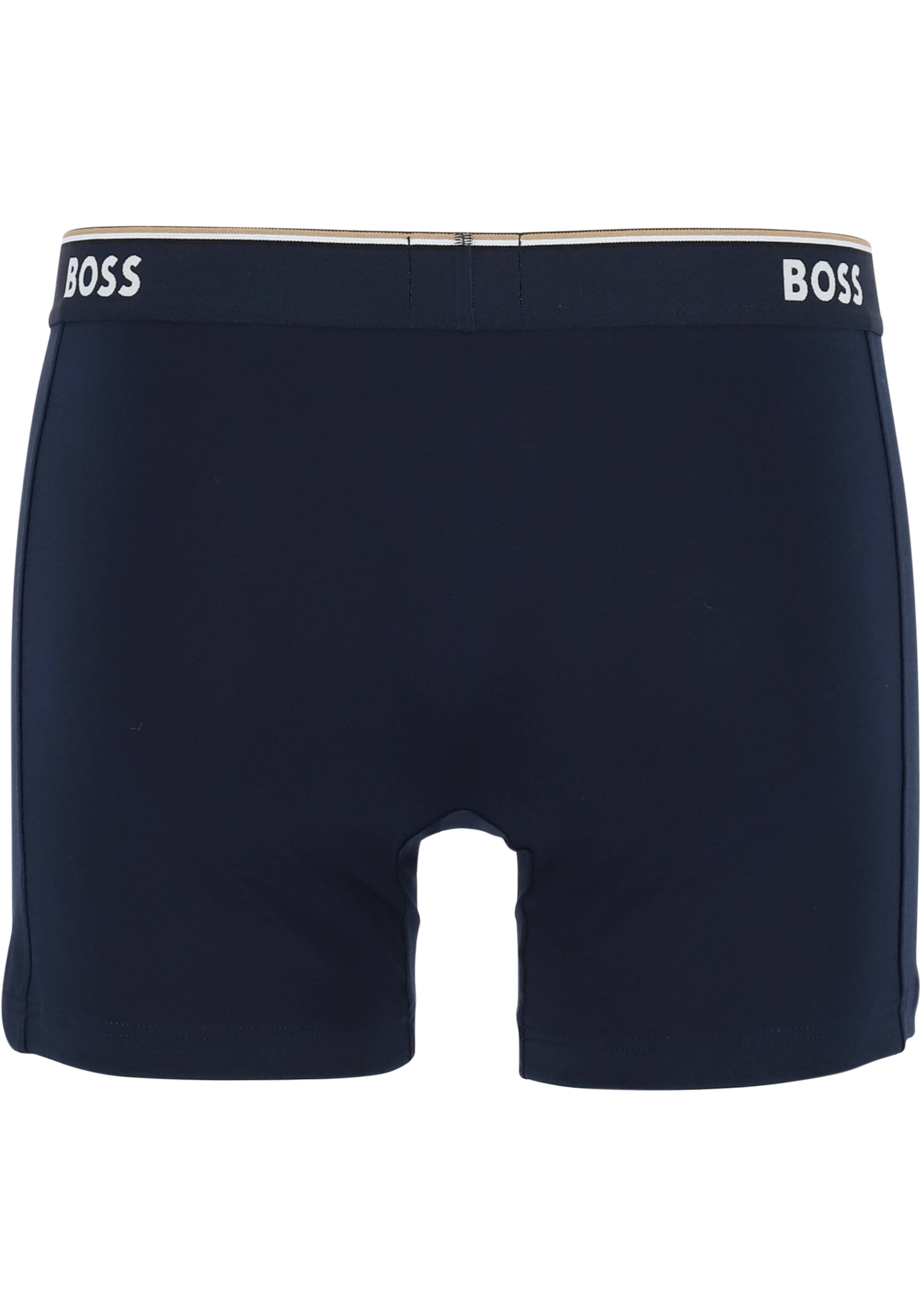 HUGO BOSS Power boxer briefs (3-pack), heren boxers normale lengte, navy, blauw, grijs