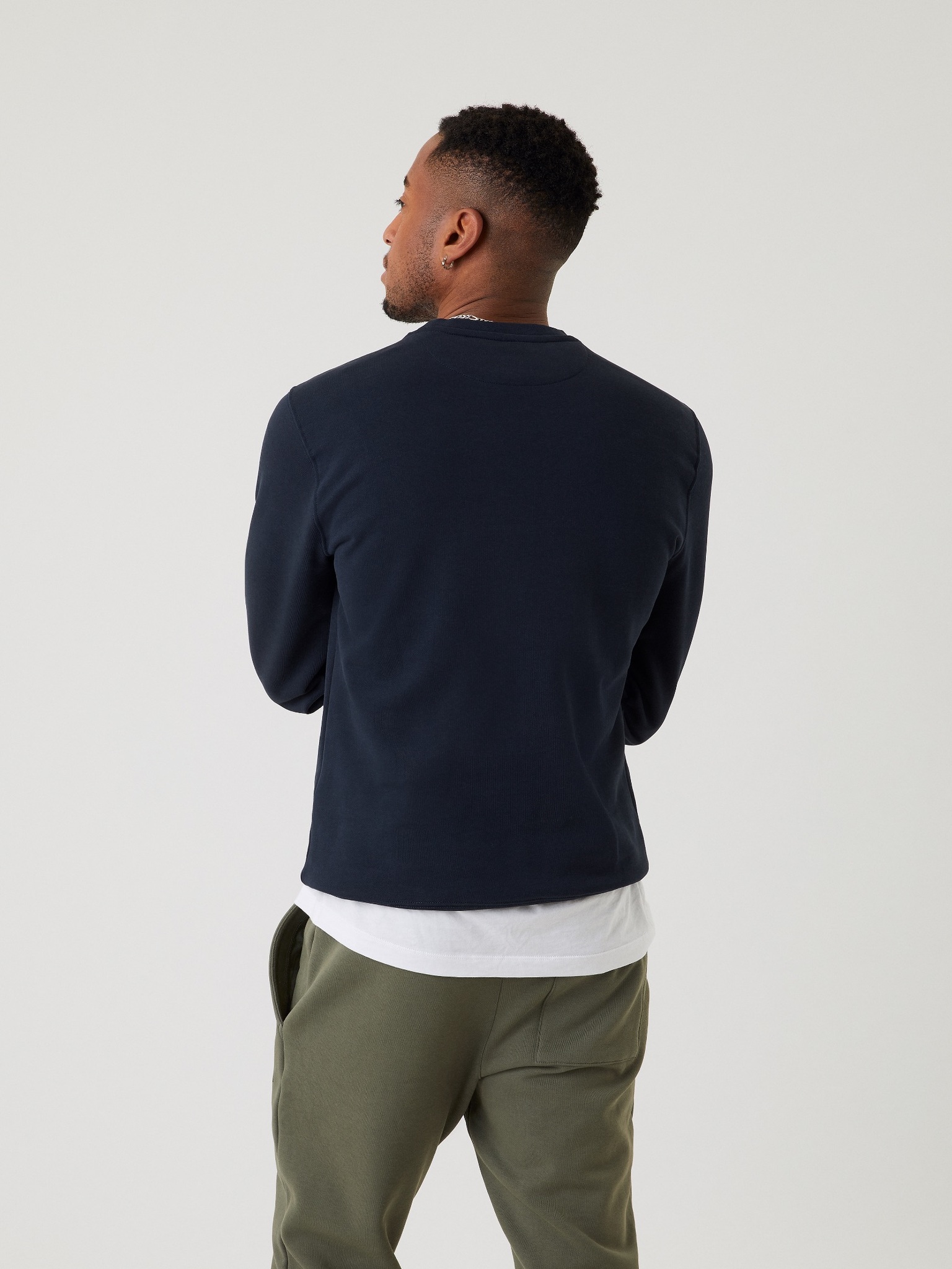 Bjorn Borg logo crew, blauw