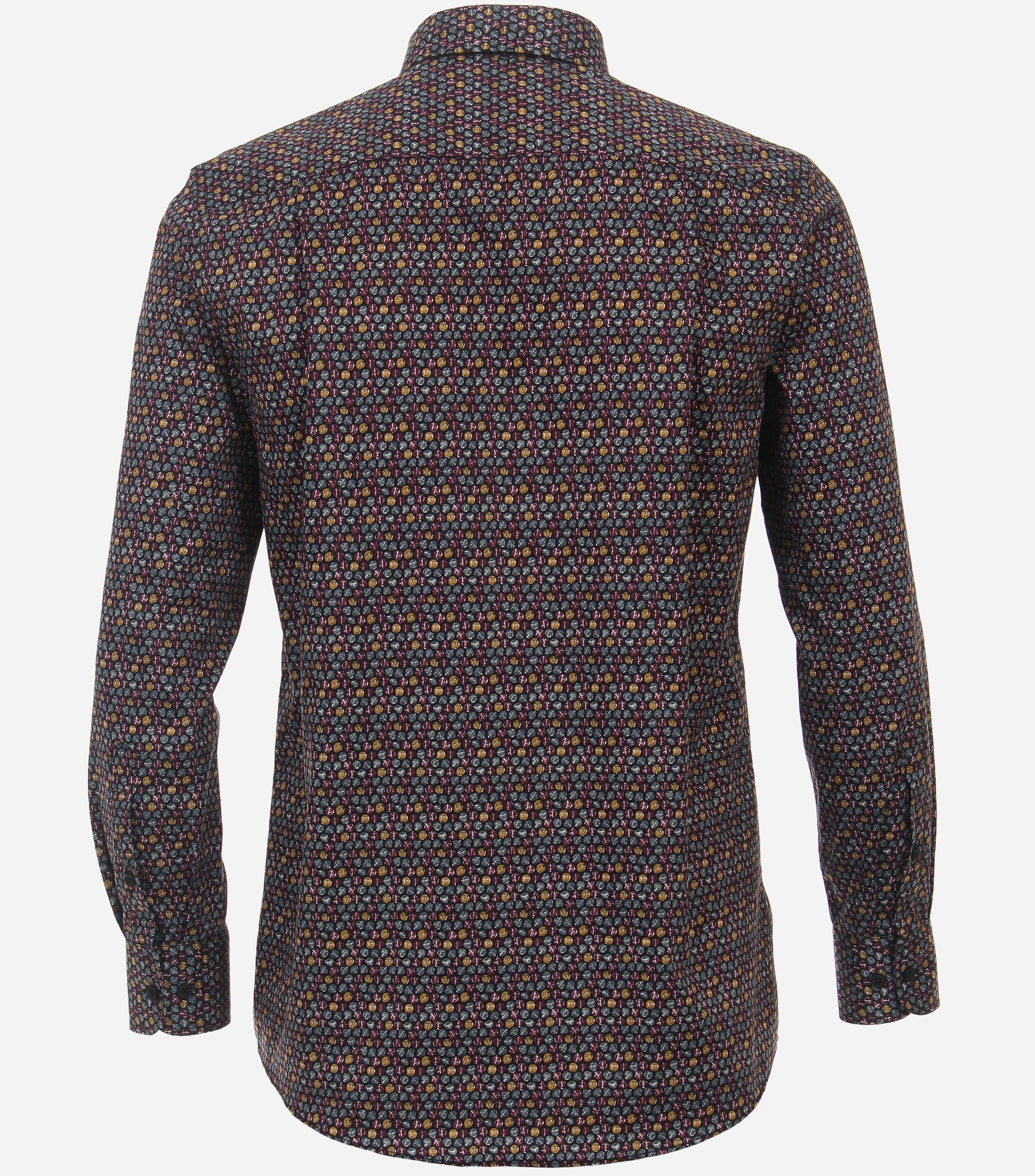 CASA MODA Sport comfort fit overhemd, twill, rood dessin