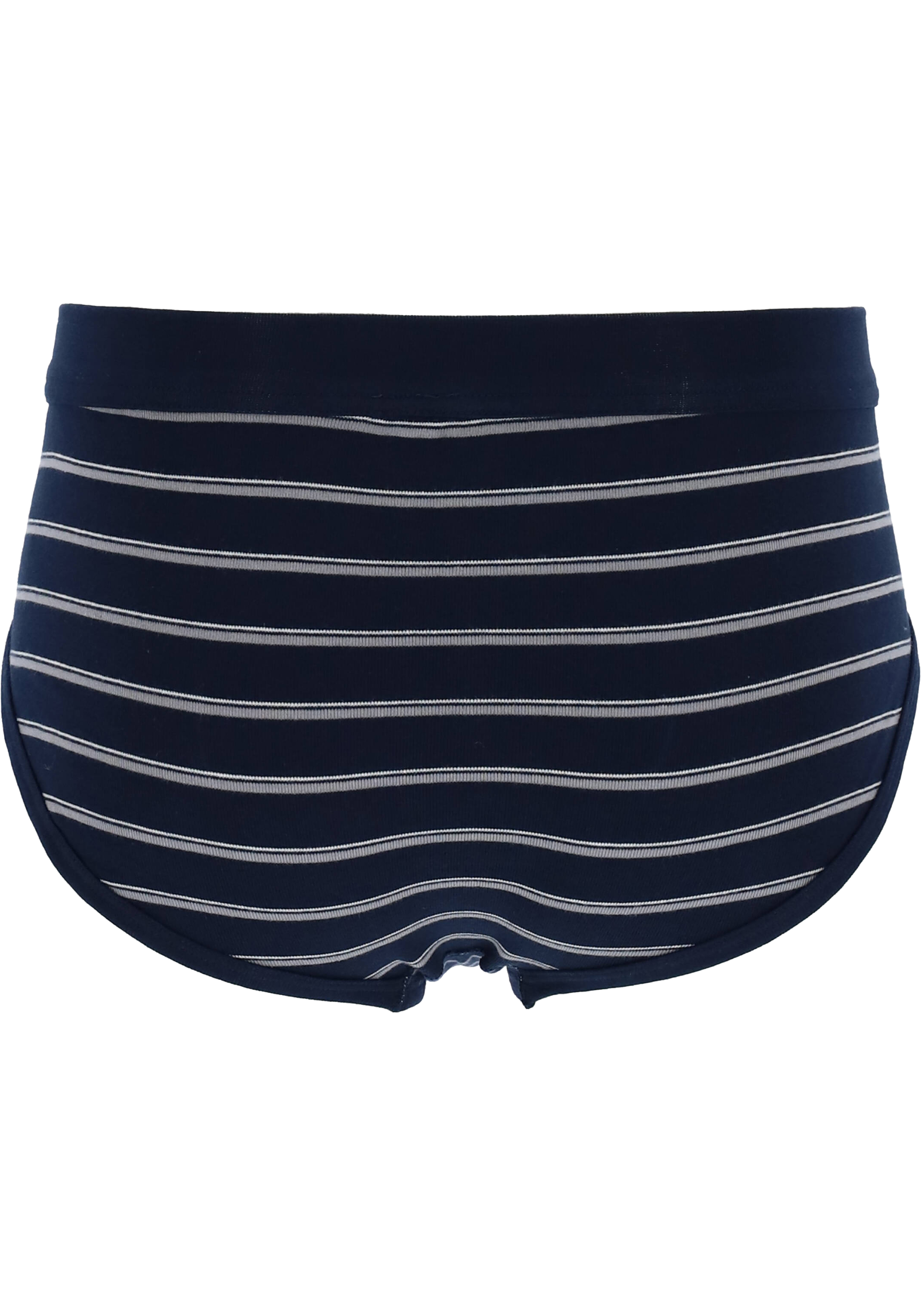 SCHIESSER Original Classics sportslips (2-pack), Feinripp met gulp, donkerblauw gestreept           