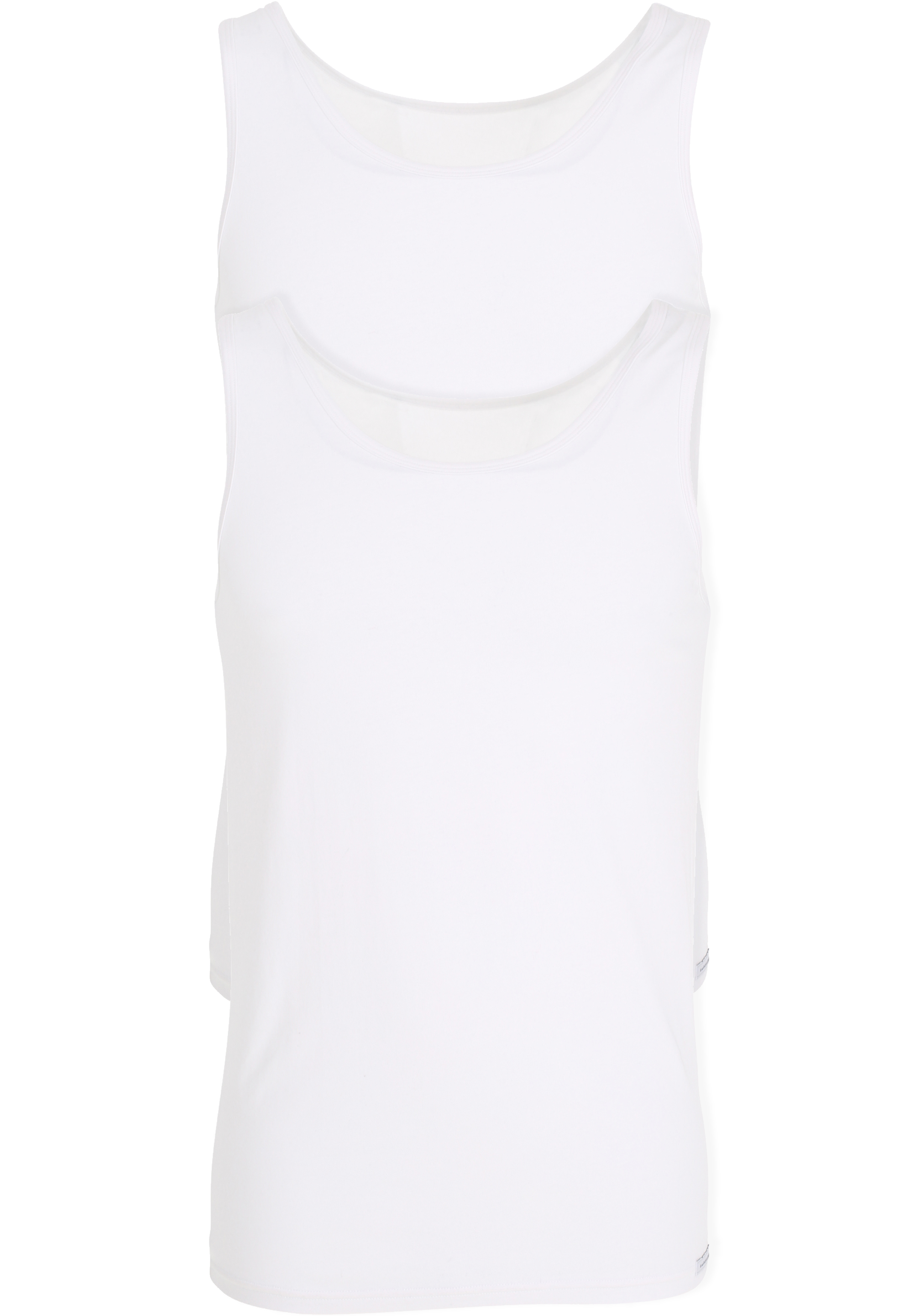 BALDESSARINI heren singlet O-hals (2-pack), wit