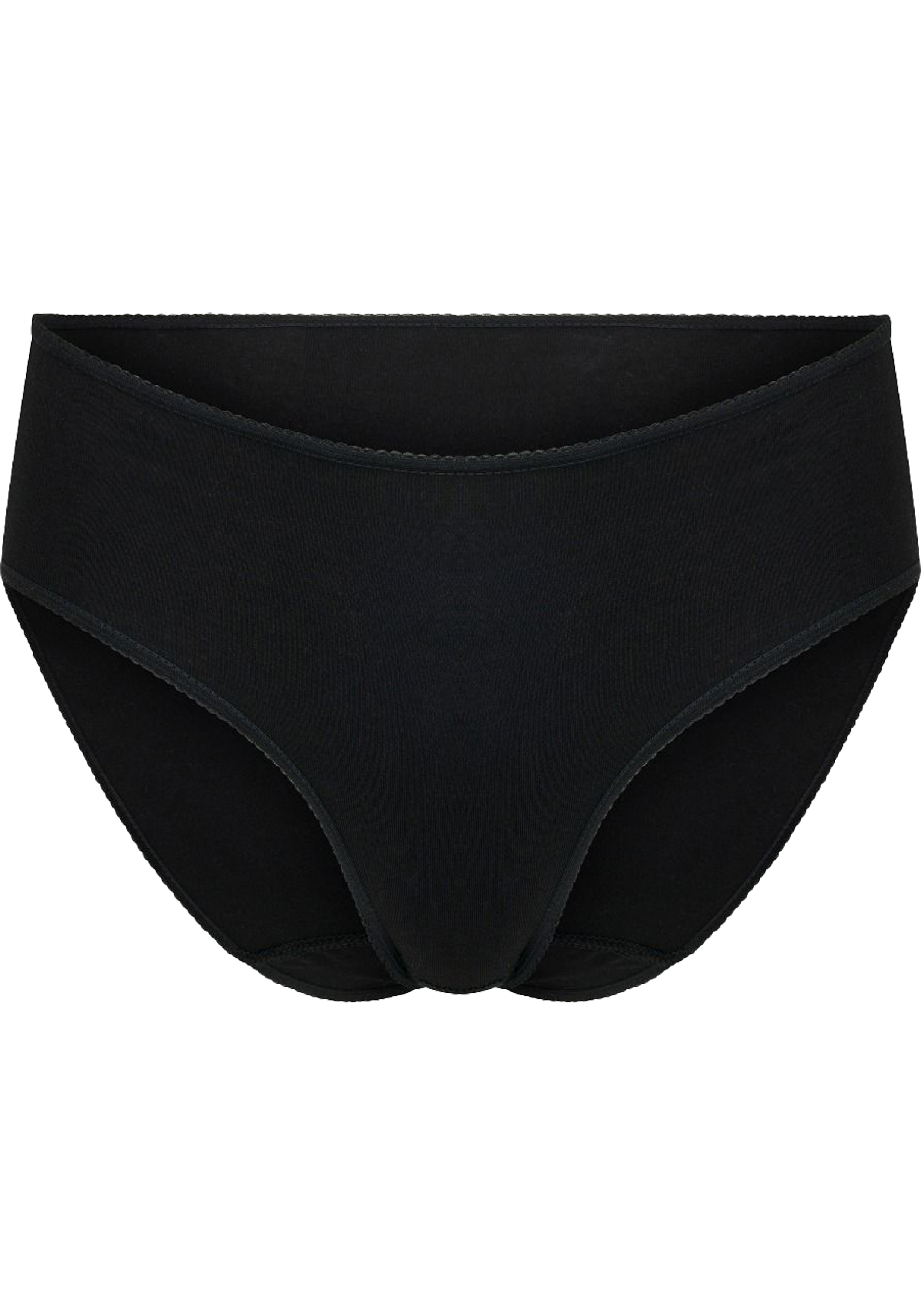 RJ Bodywear Everyday dames Vlissingen midi slip (2-pack), zwart