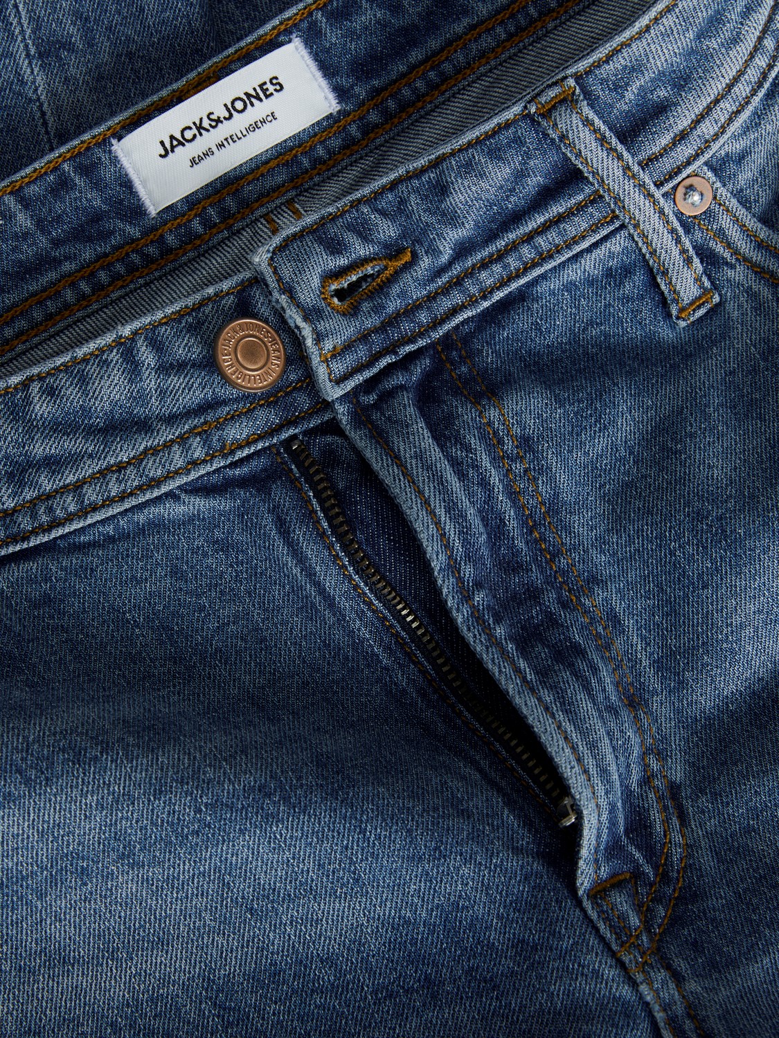 JACK & JONES Clark Original regular fit, heren jeans, denimblauw