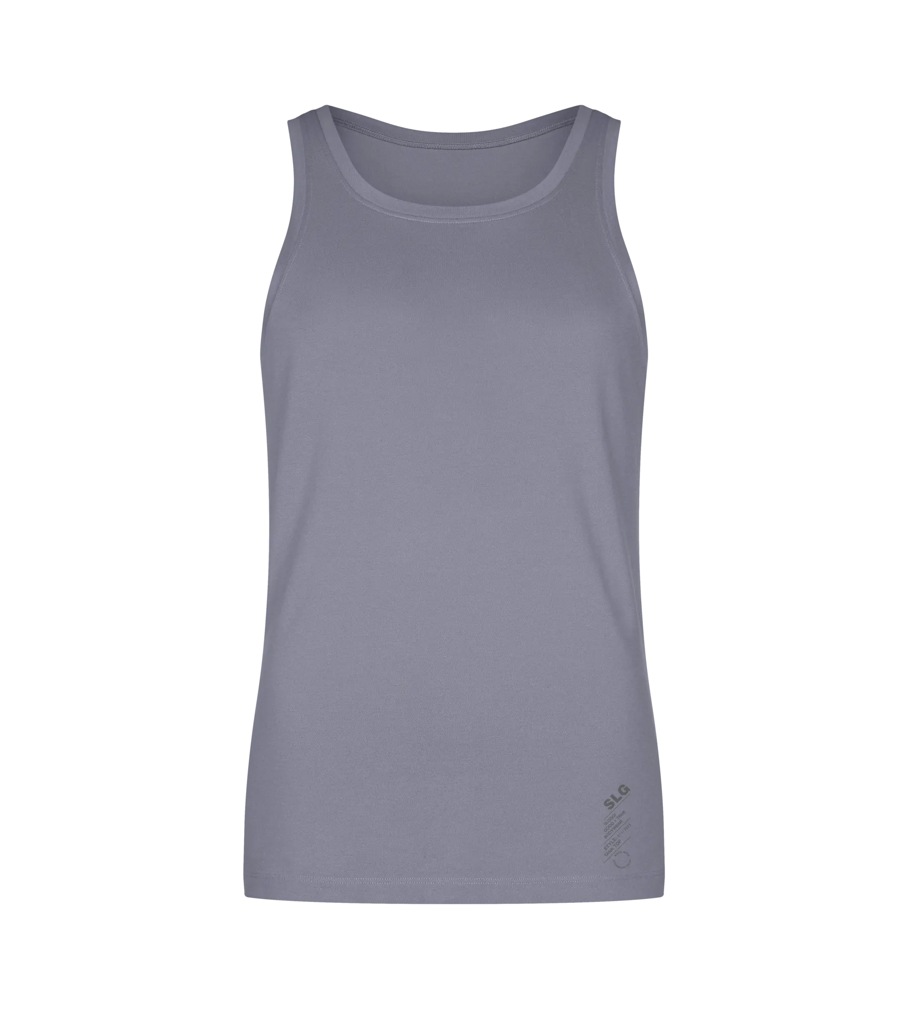 Sloggi Men SLG Base Soft Tank top, heren mouwloos T-shirt (1-pack), grijsblauw