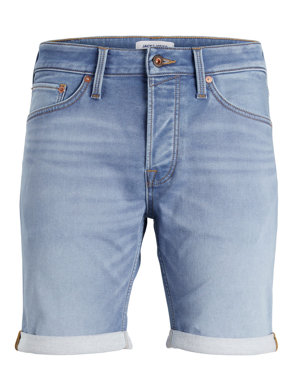 JACK & JONES Rick Icon Shorts regular fit, heren jeans korte broek, denimblauw