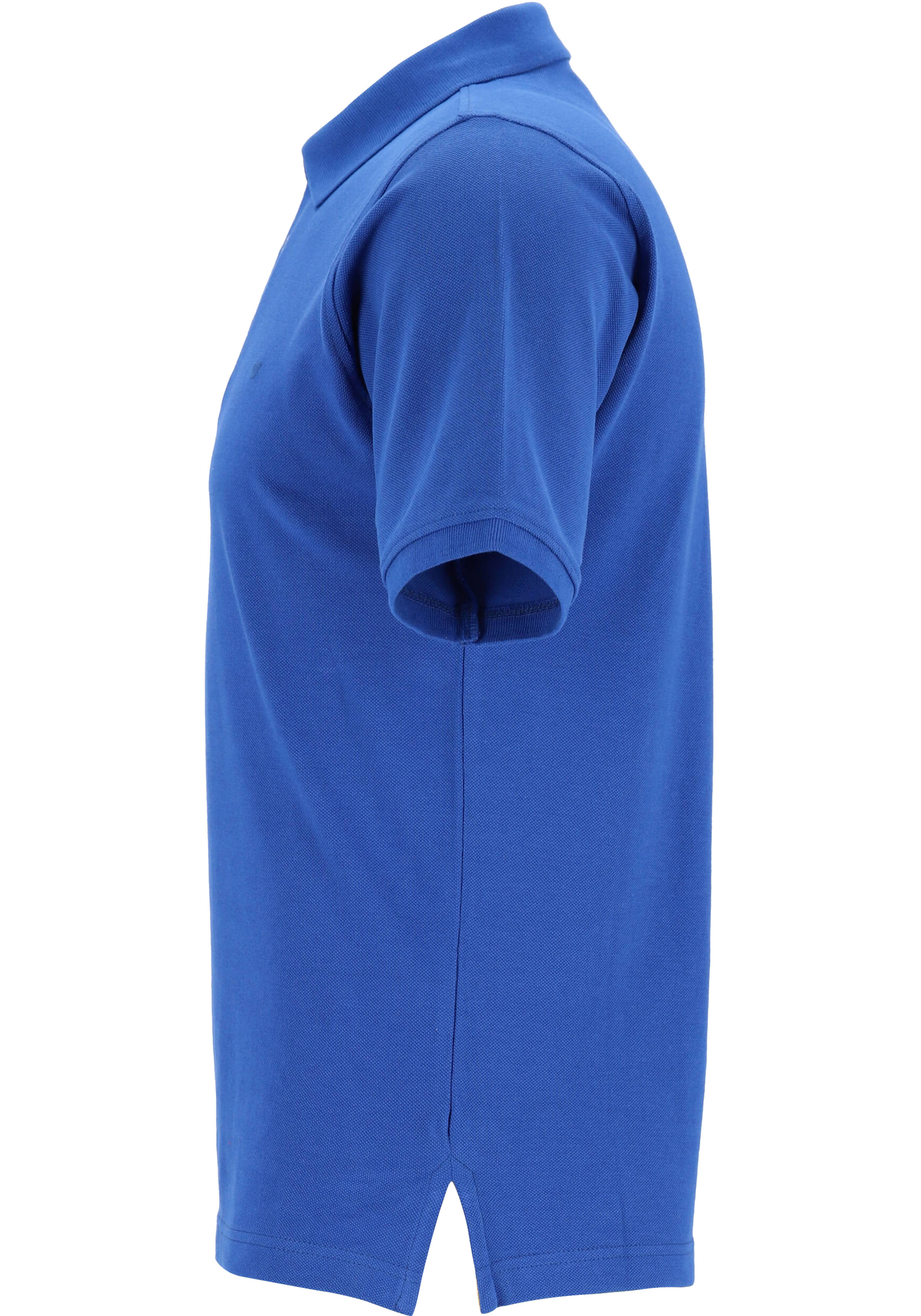 Redmond modern fit poloshirt, blauw (geel contrast)
