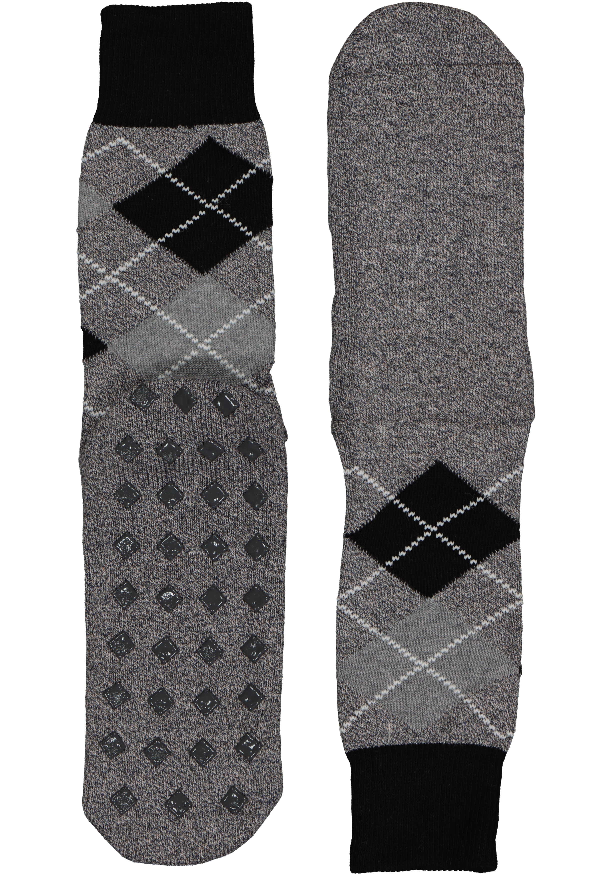 Burlington Argyle Heren Huissokken, grijs geruit