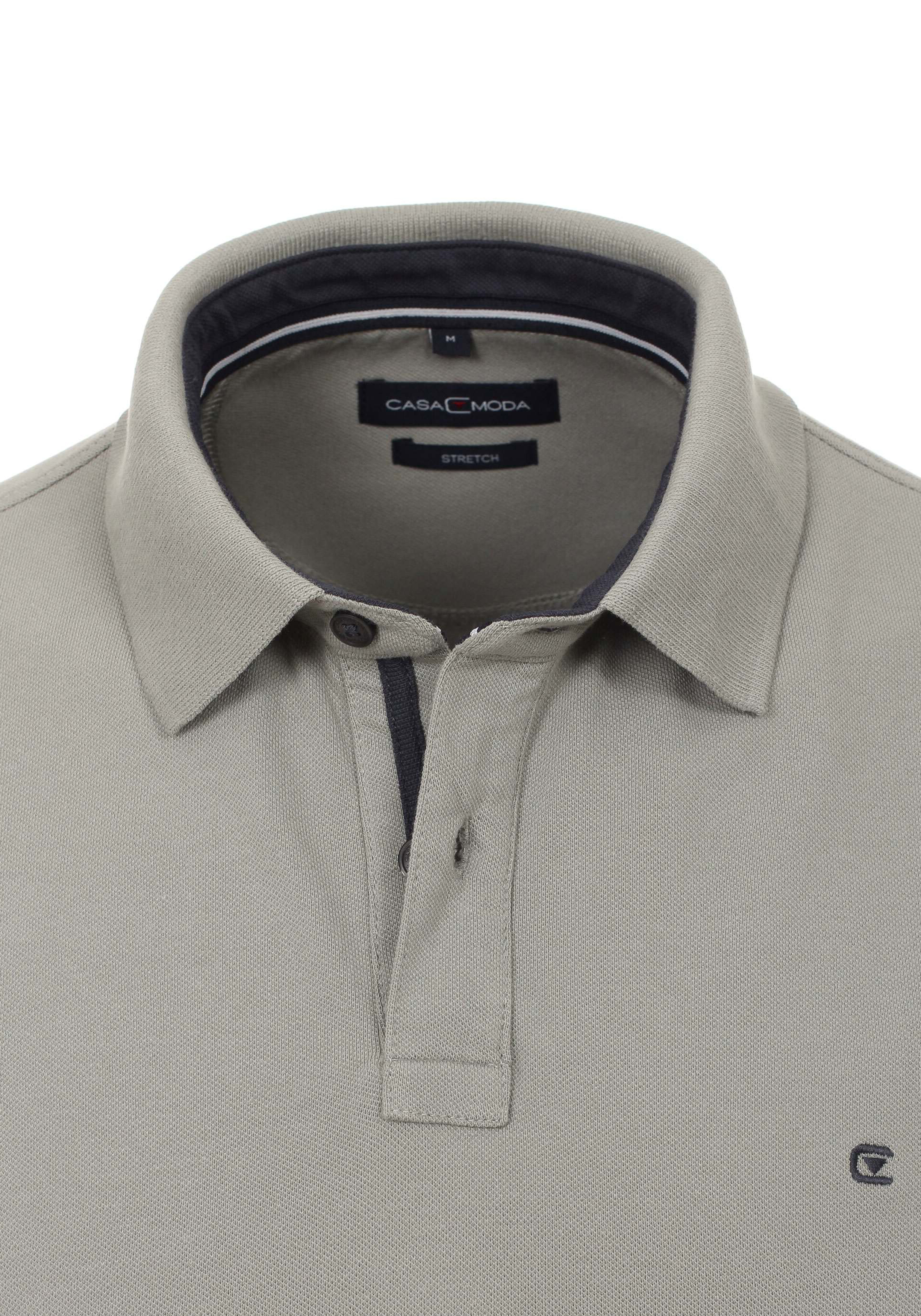 CASA MODA comfort fit poloshirt, stretch, grijs