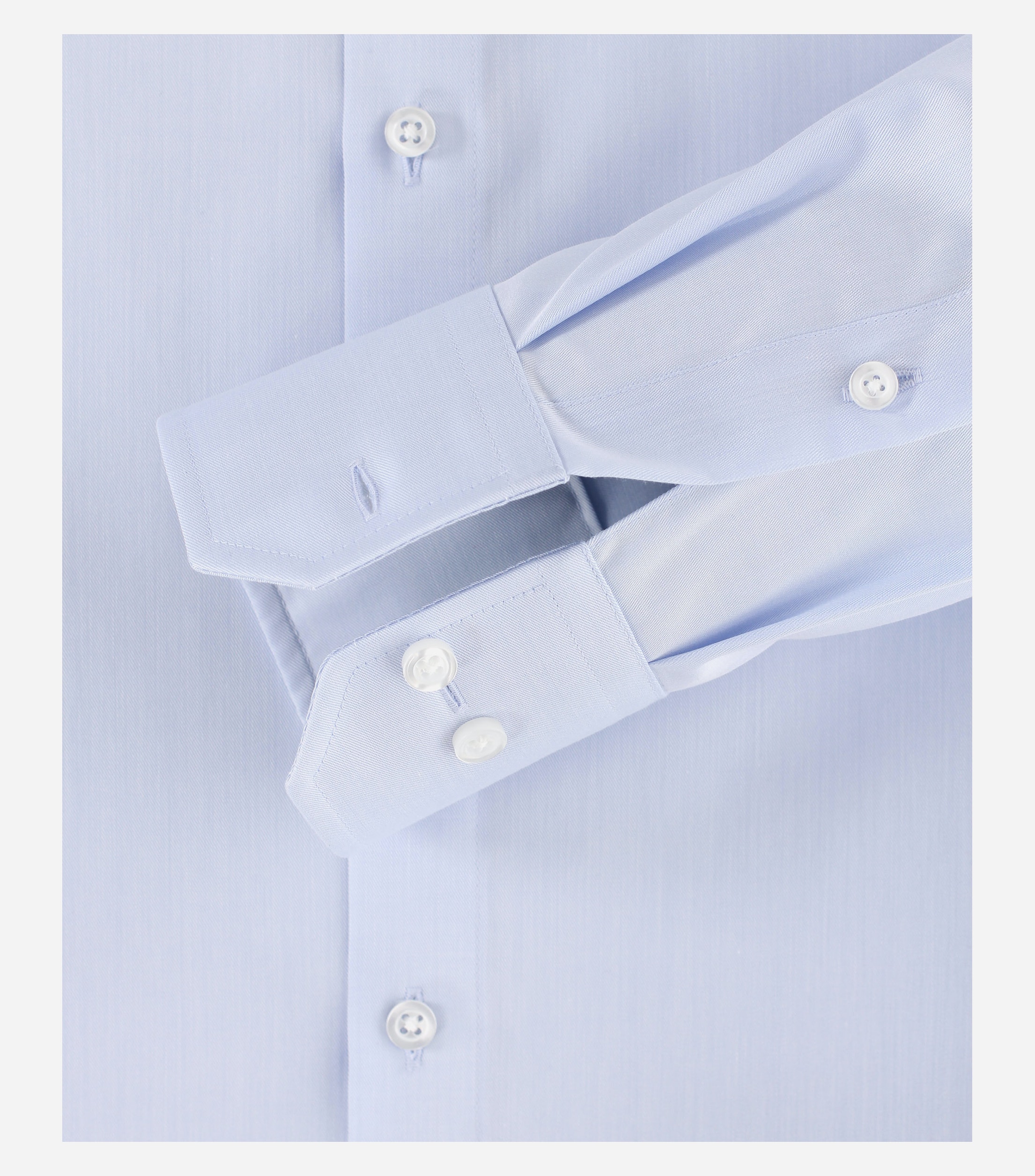 VENTI modern fit overhemd, mouwlengte 72 cm, twill, blauw