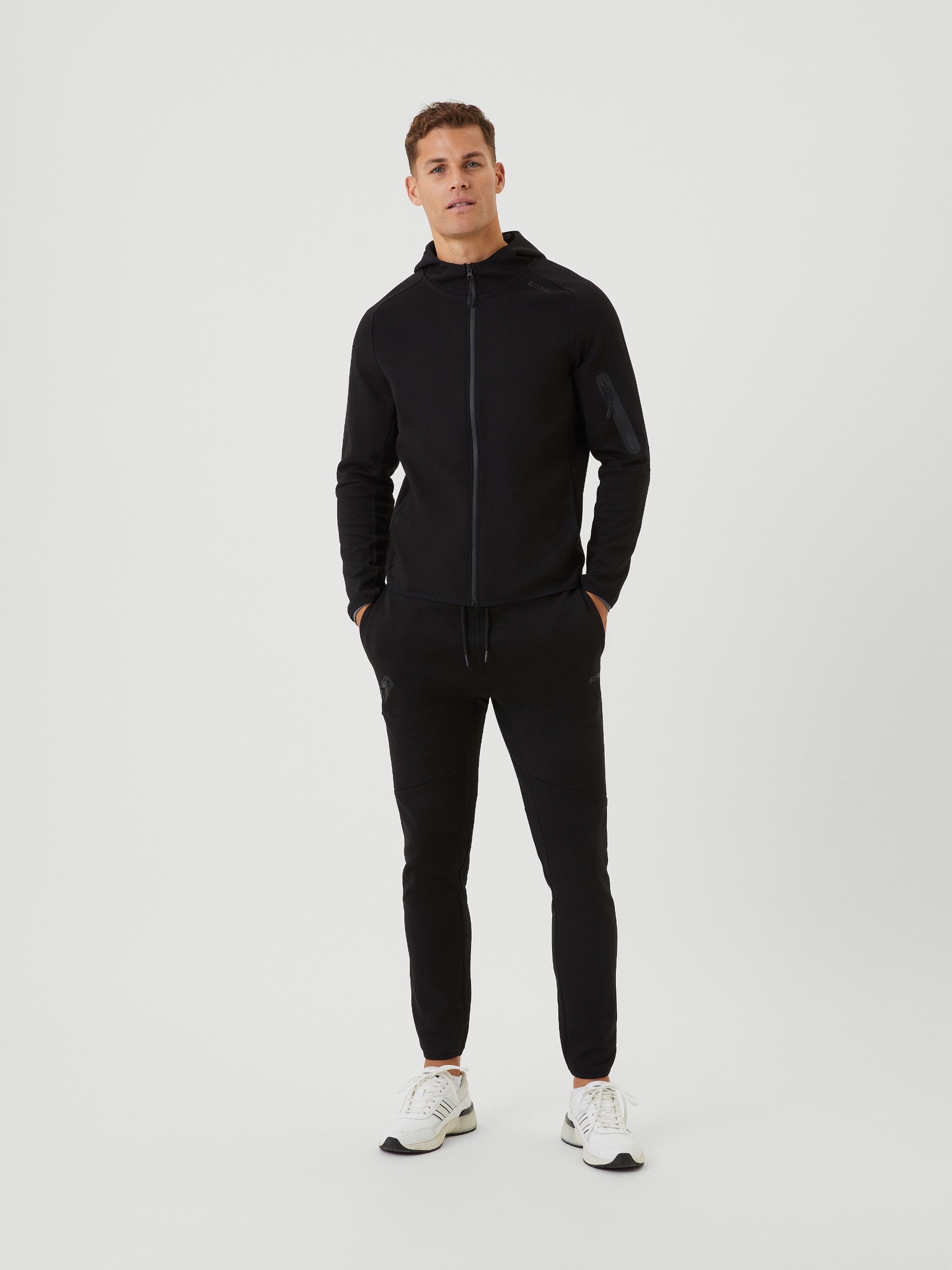 Bjorn Borg tech sweat hoodie, zwart