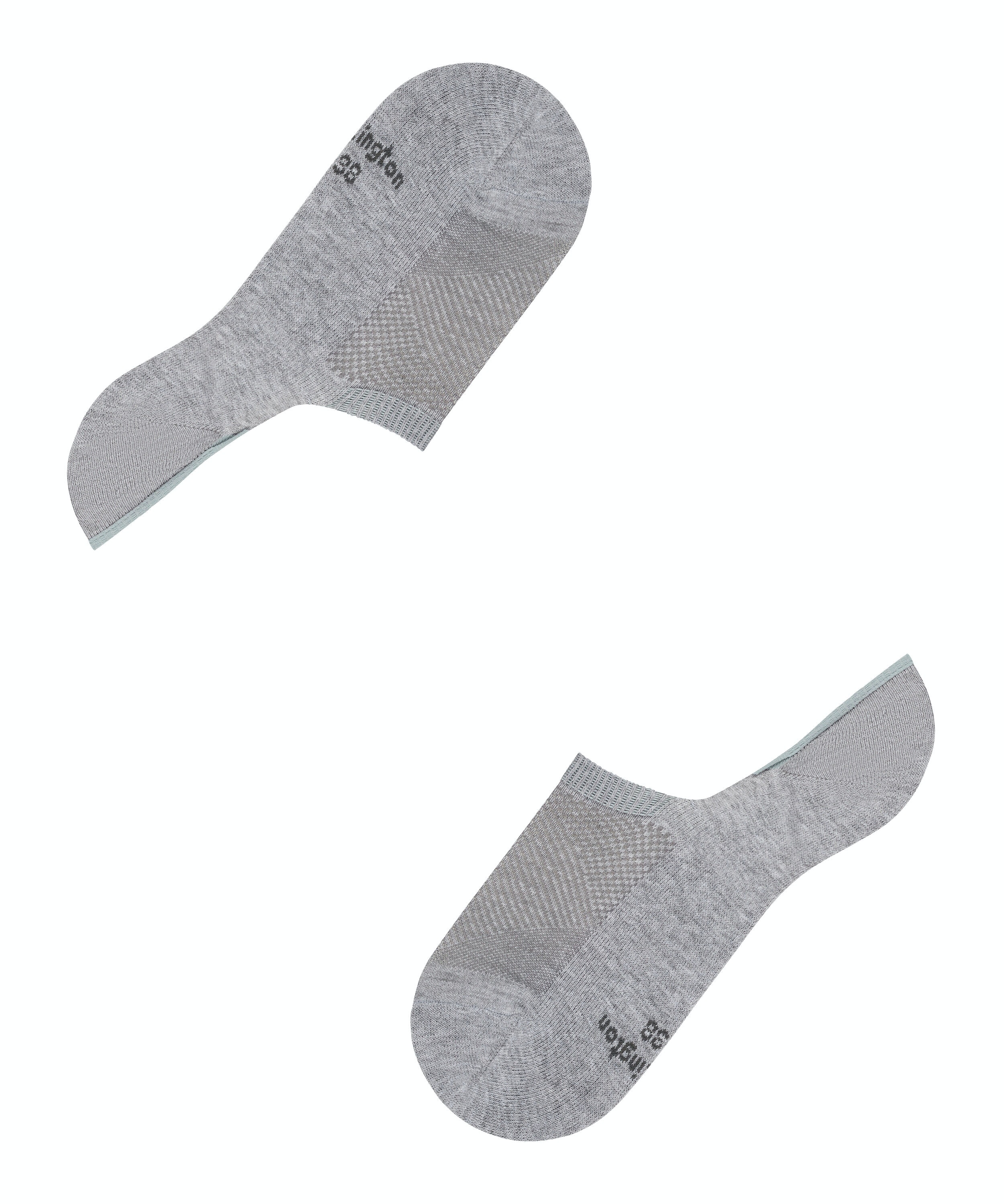 Burlington Athleisure dames invisible sokken, grijs (light grey mel.)