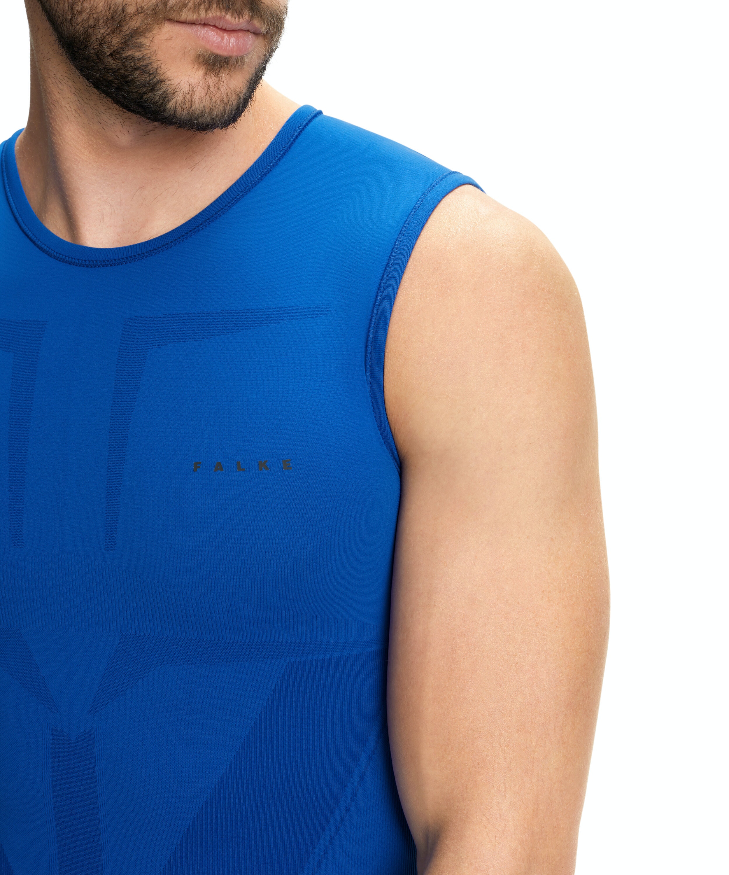 FALKE heren singlet Warm, thermoshirt, blauw (yve)