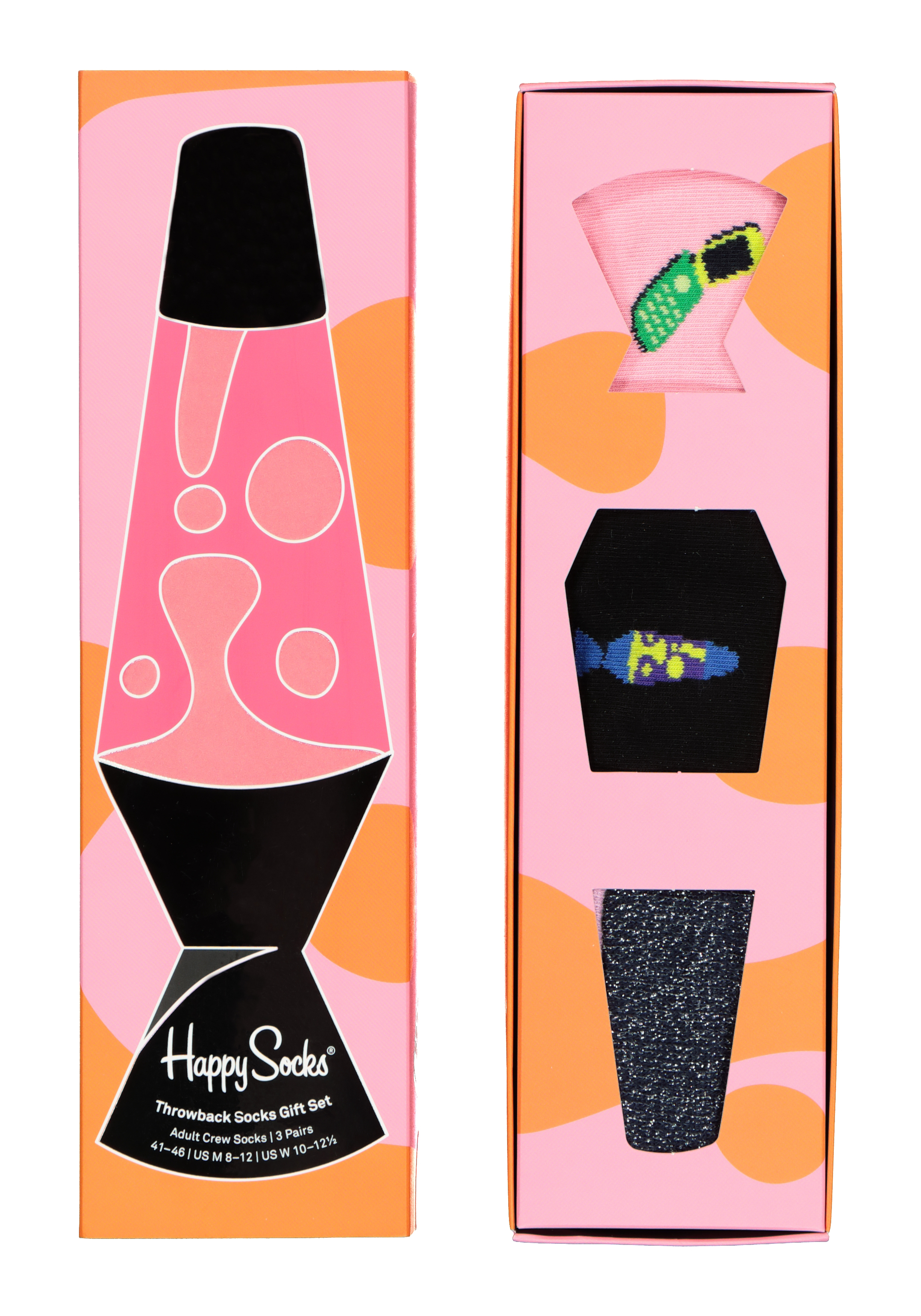 Happy Socks Throwback Socks Gift Set (3-pack), gekleurd verleden