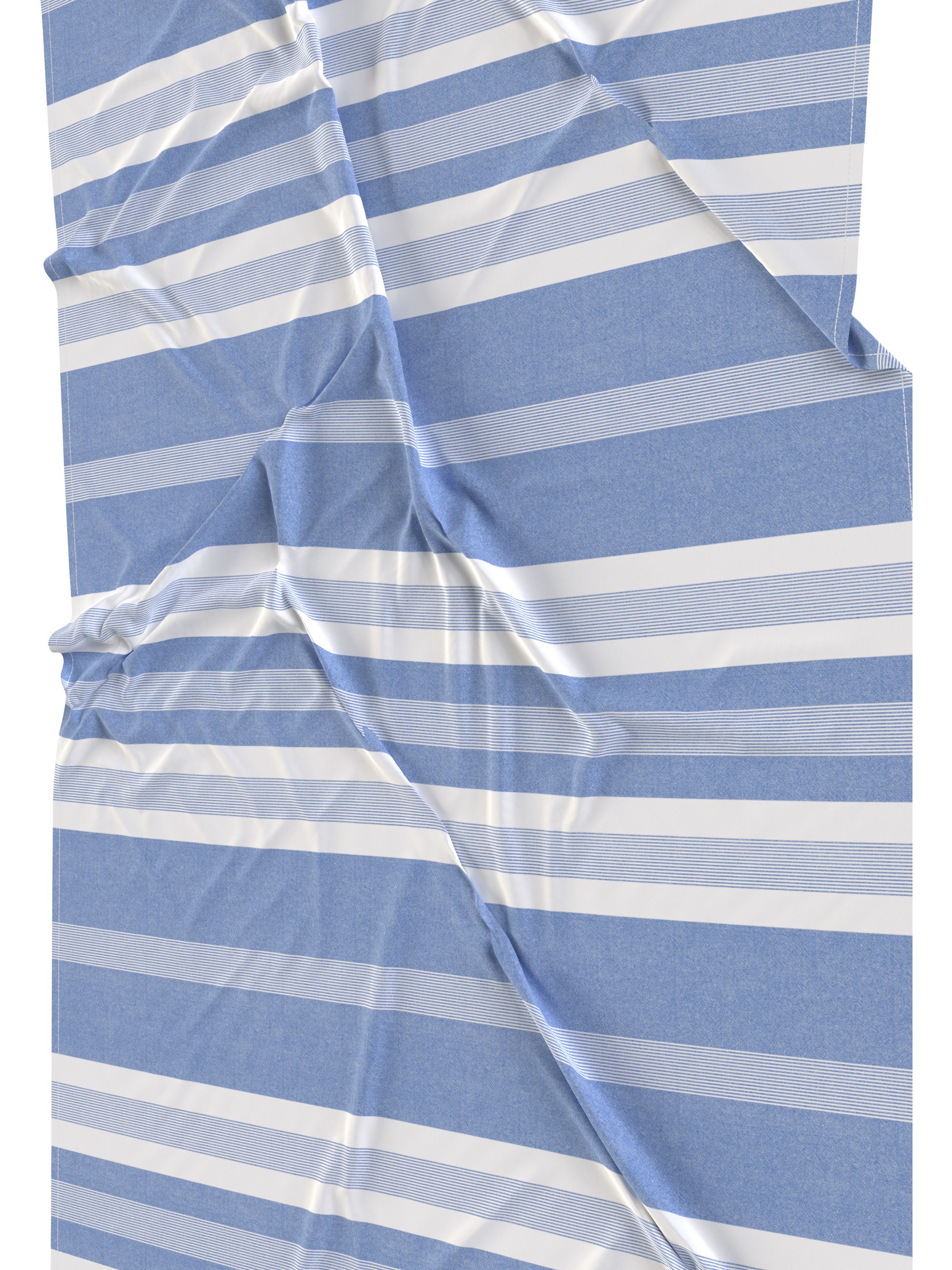 Tommy Hilfiger hamam doek , lichtblauw met wit gestreept