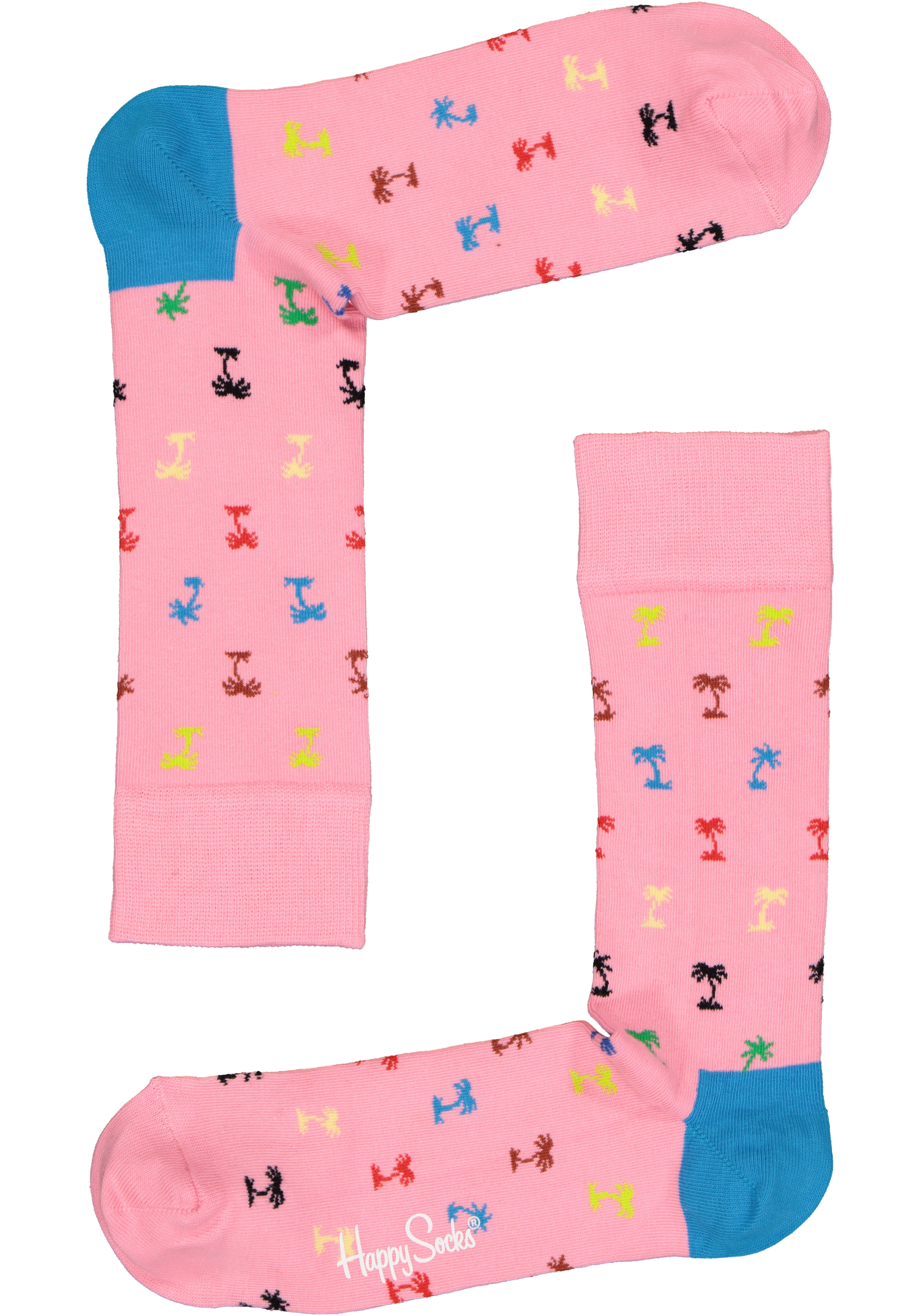 Happy Socks Tropical Day Socks Gift Set (4-pack), kleurige tropische voetenpret