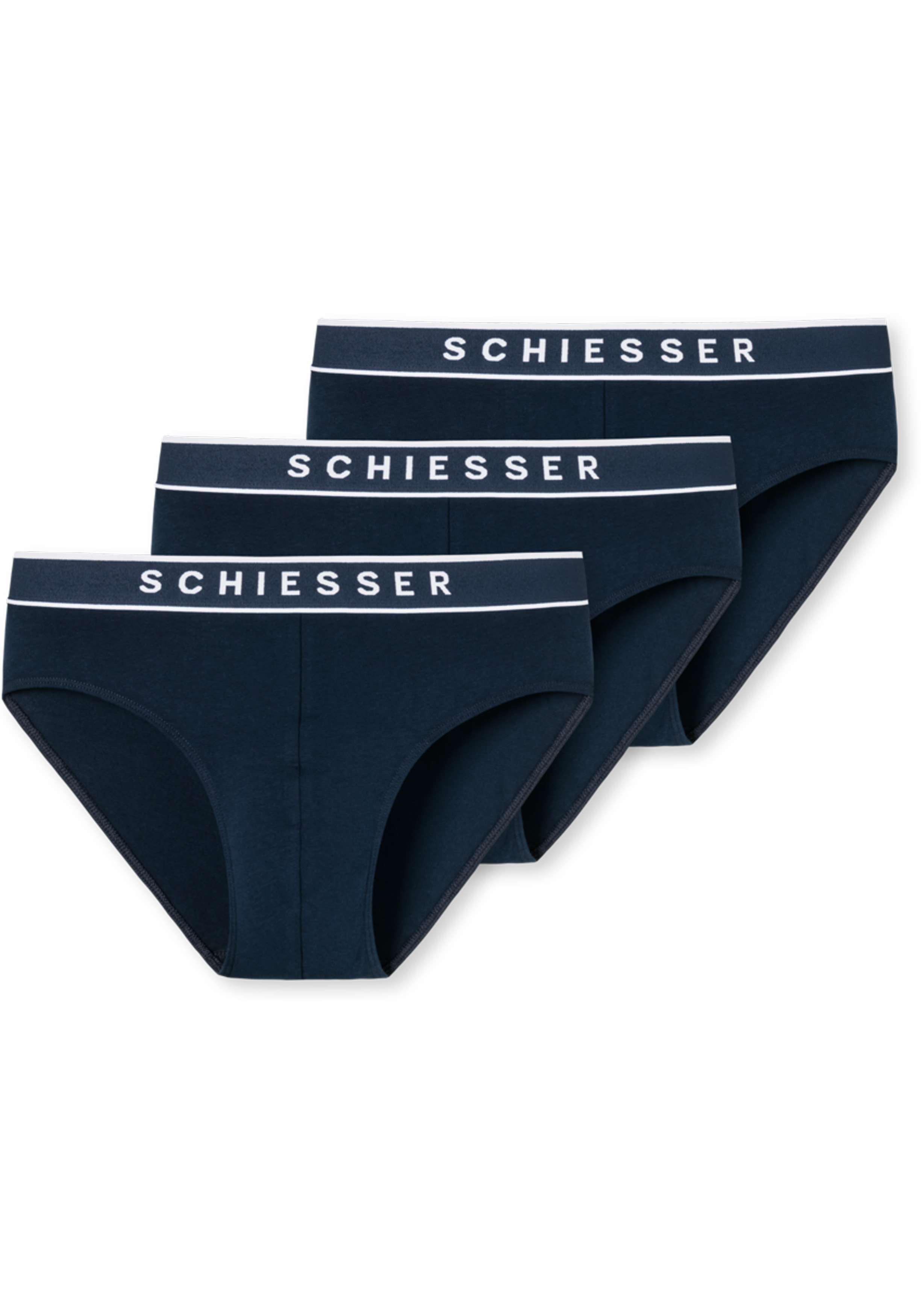 SCHIESSER 95/5 rio slips (3-pack), donkerblauw