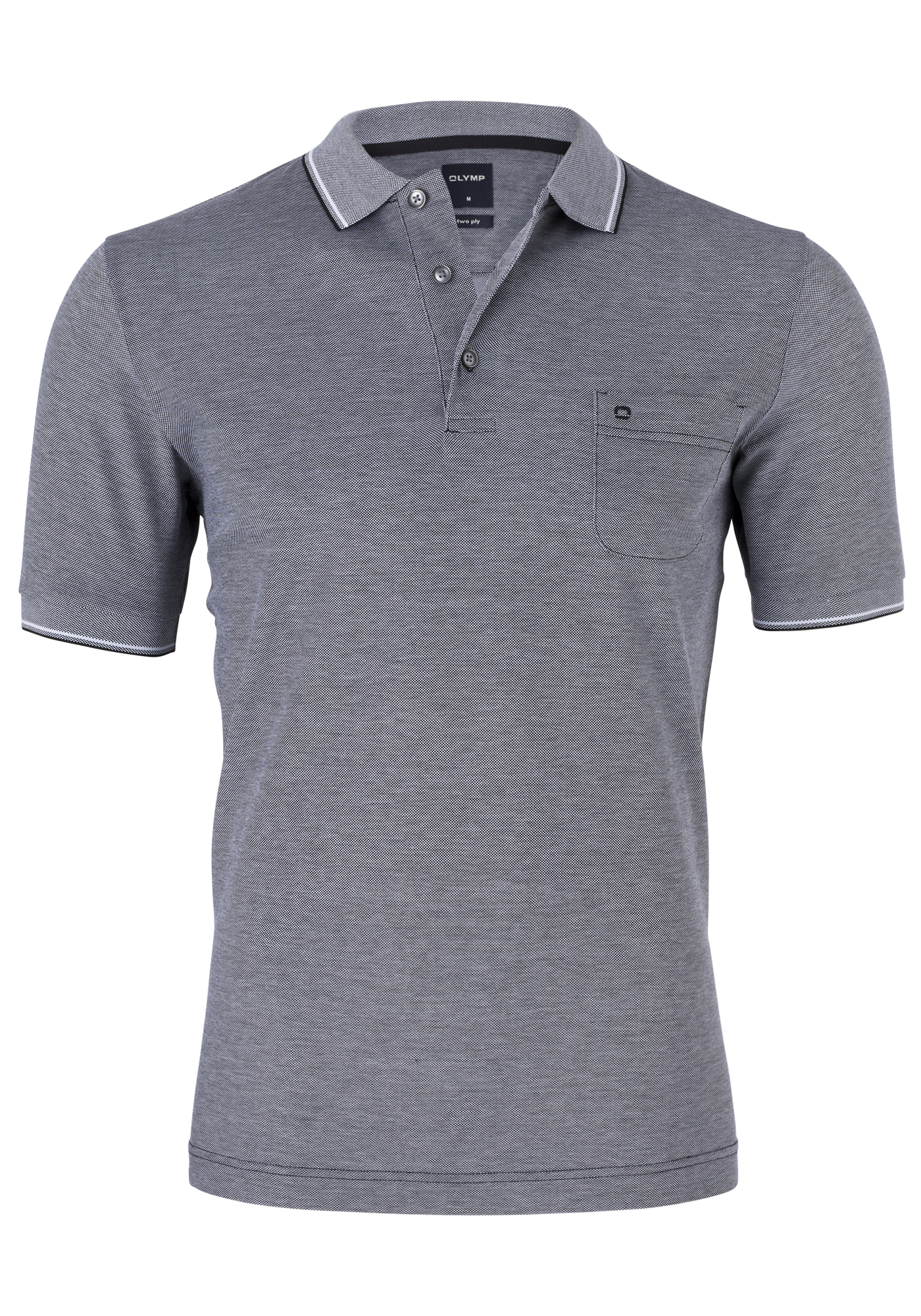 OLYMP modern fit poloshirt, zwart