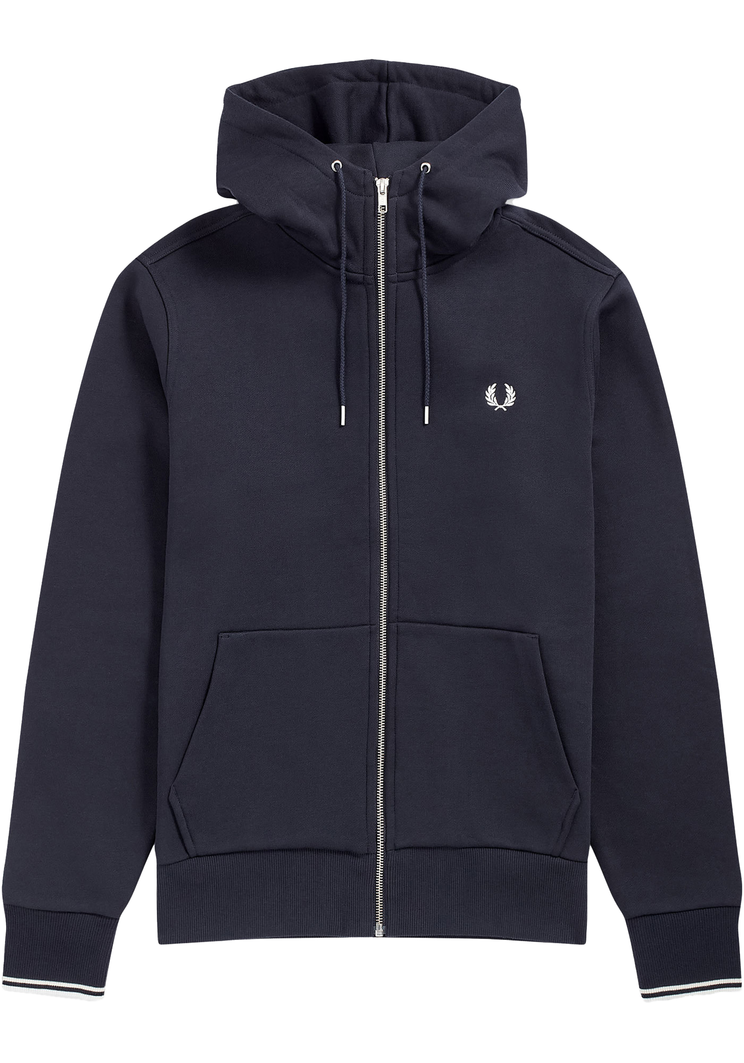 Fred Perry hoodie sweatvest, blauw