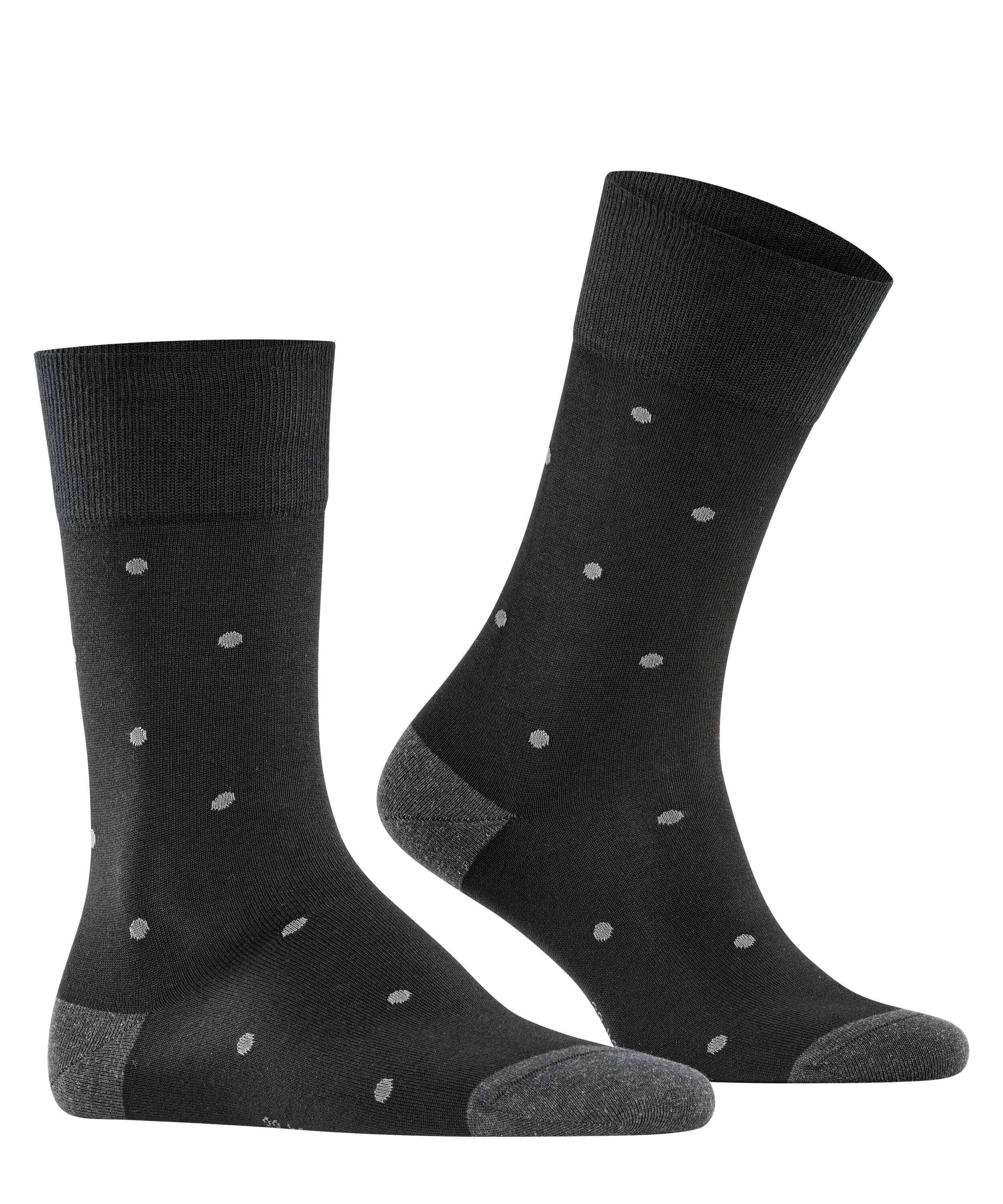 FALKE Dot herensokken, antraciet grijs (anthracite mel.)