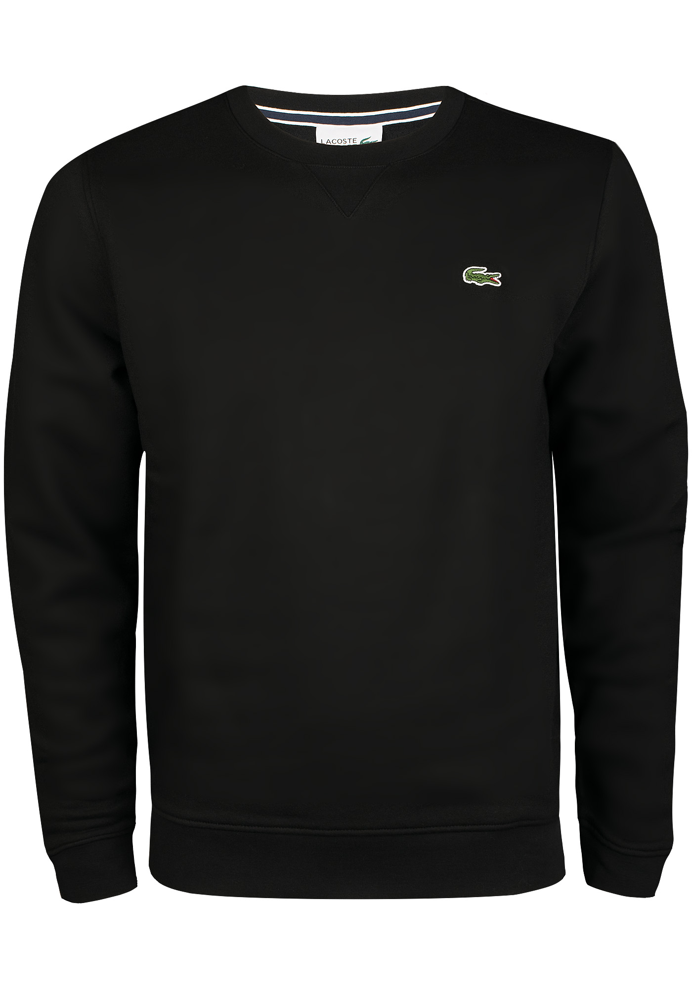 Lacoste heren sweatshirt, zwart