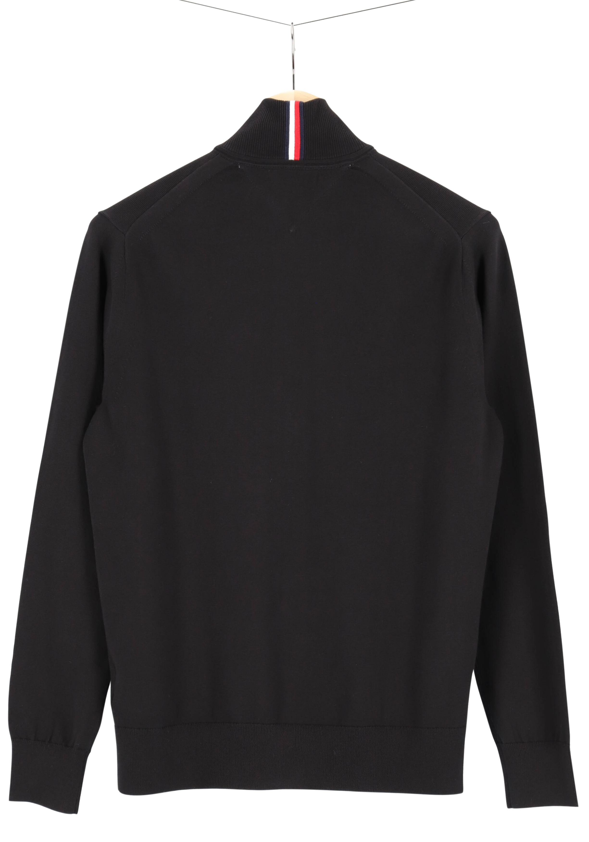 Tommy Hilfiger vest katoen, 1985 zip through, zwart (Black)