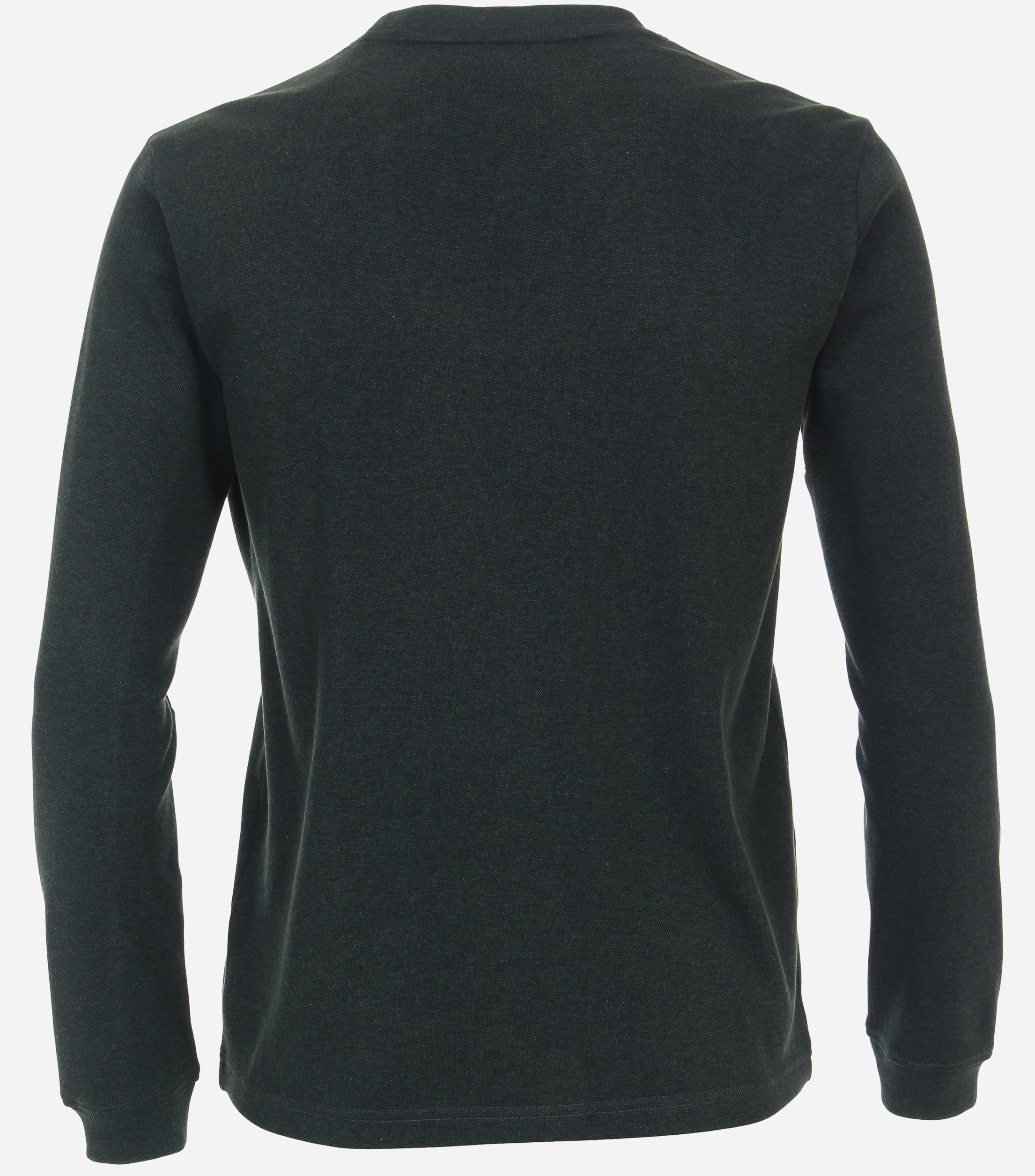 CASA MODA comfort fit T-shirt lange mouw, groen dessin