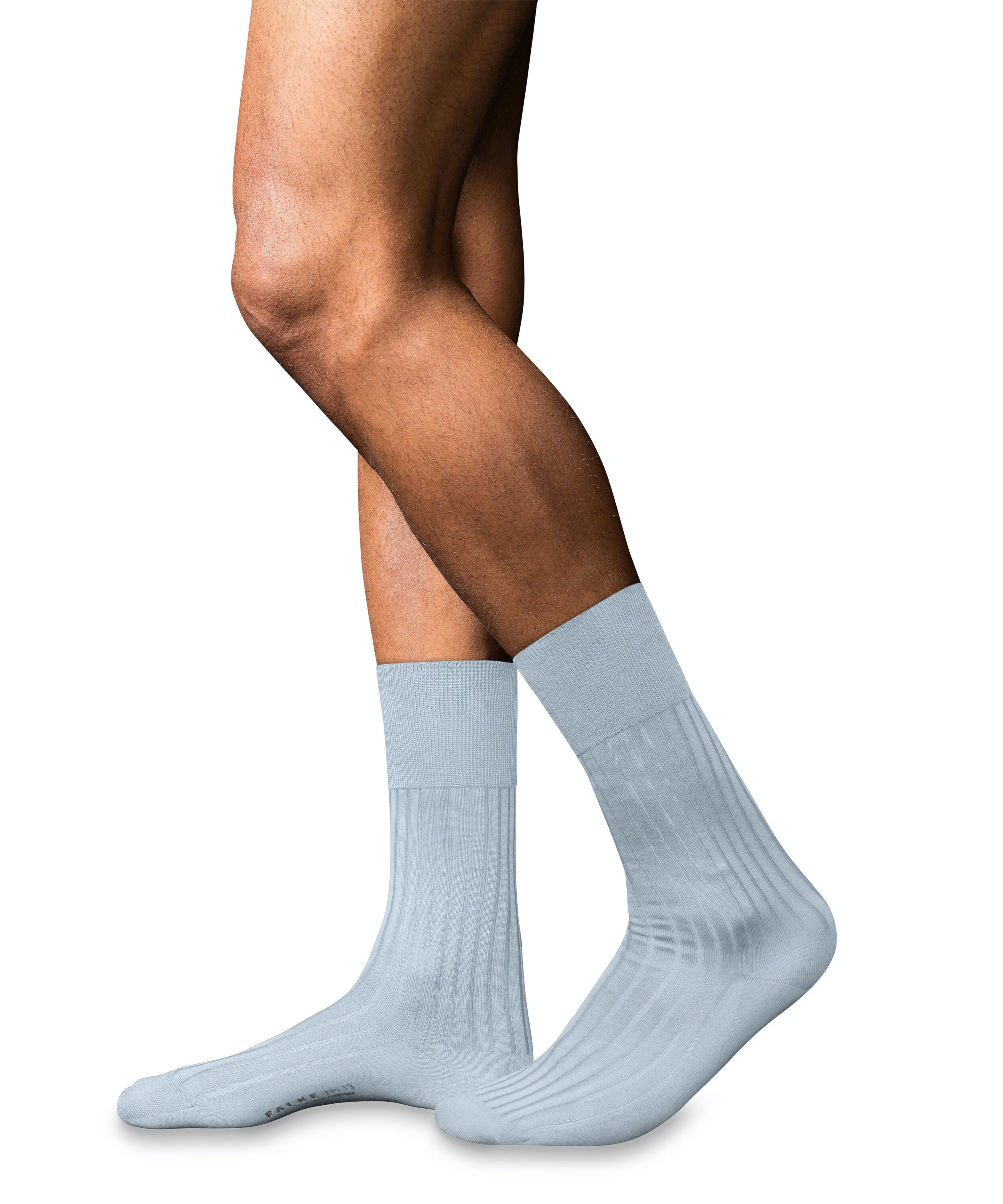 FALKE No. 13 Finest Piuma Cotton herensokken, blauw (light blue)