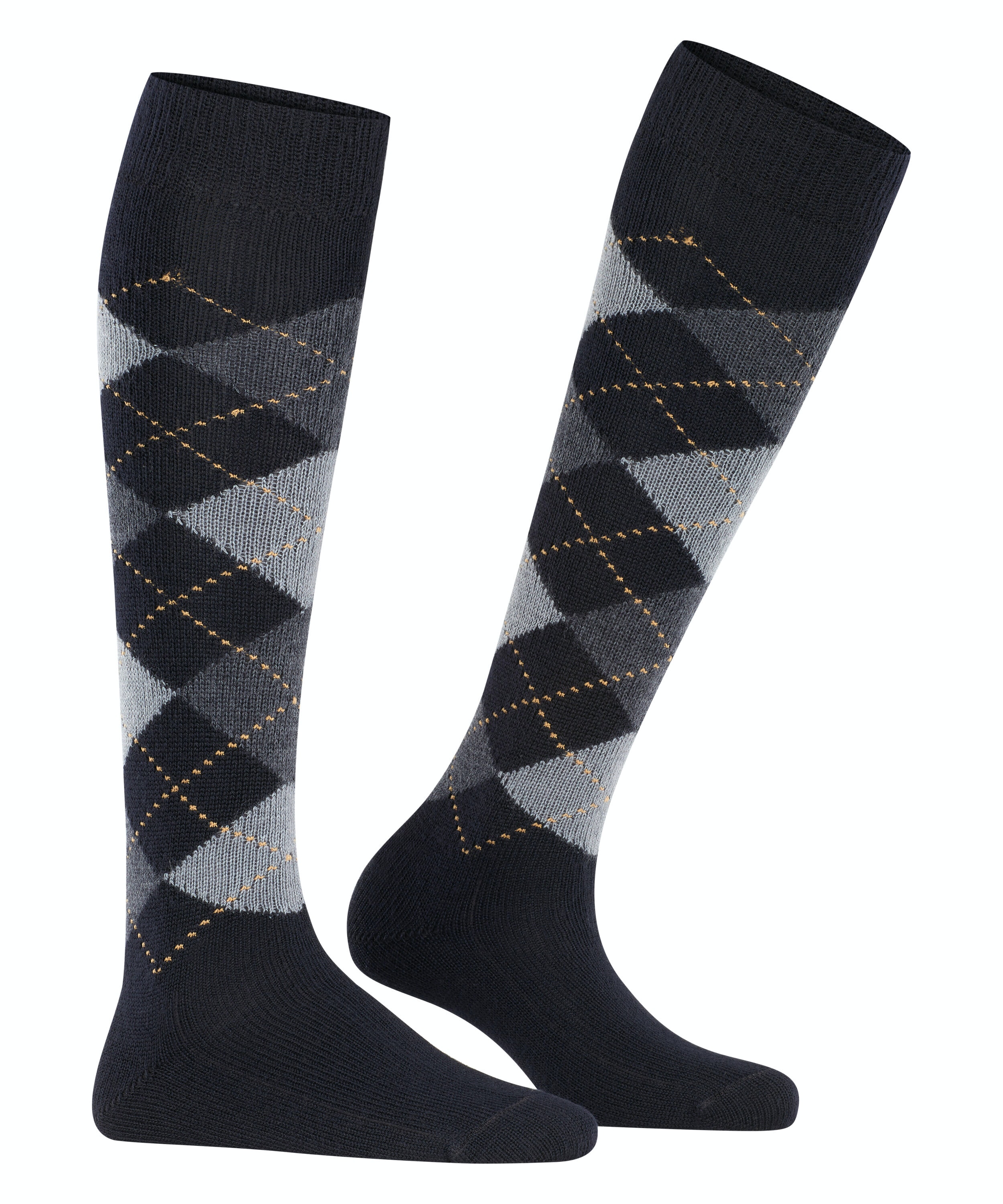Burlington Whitby dames kniekousen, zwart (black)
