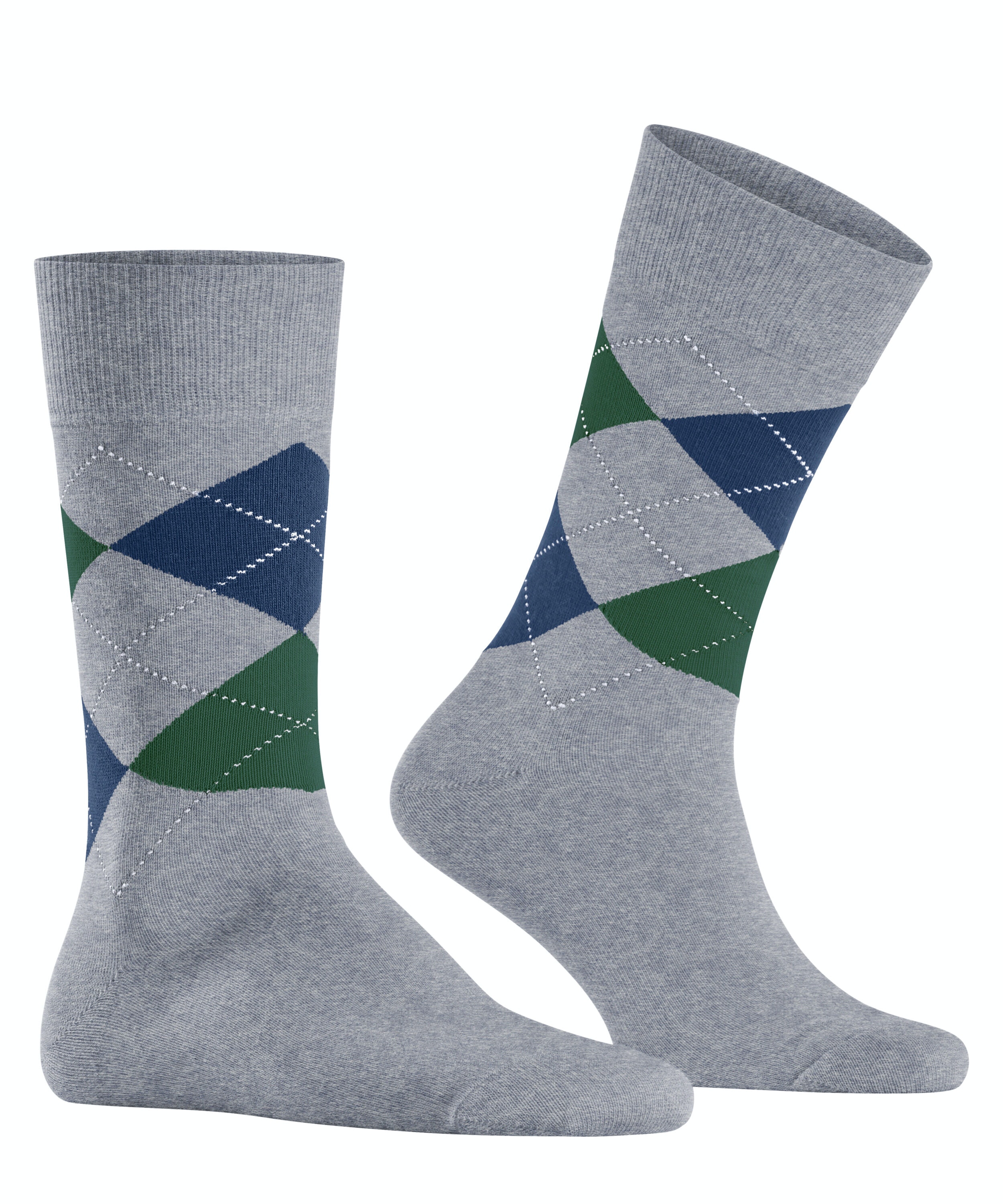 Burlington King herensokken, blauw (arctic mel.)