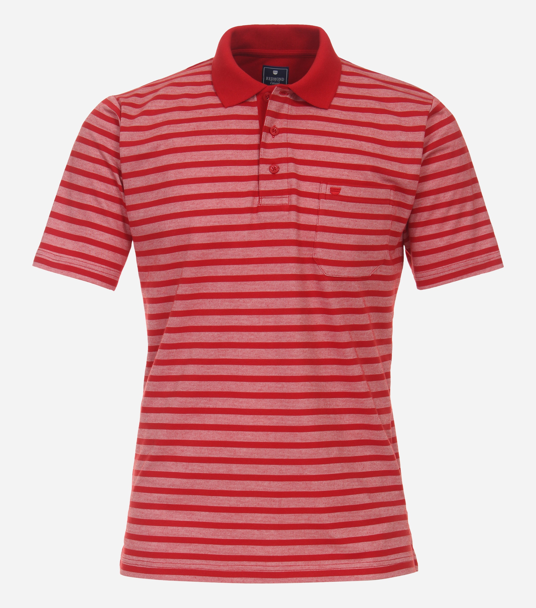 Redmond regular fit heren polo, pique, rood