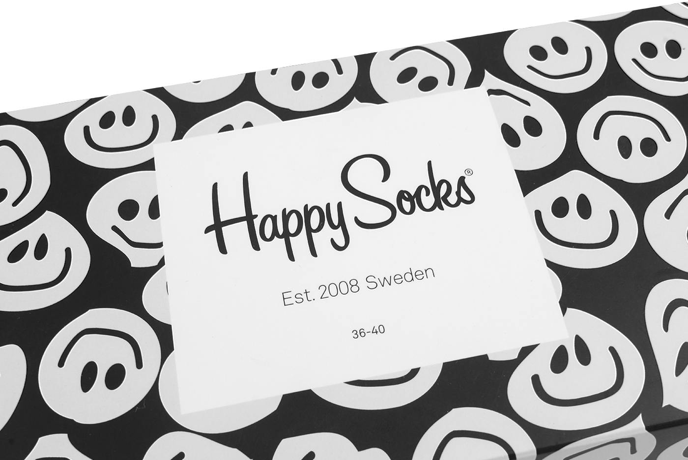 Happy Socks sokken, Happy Black White Gift Box  